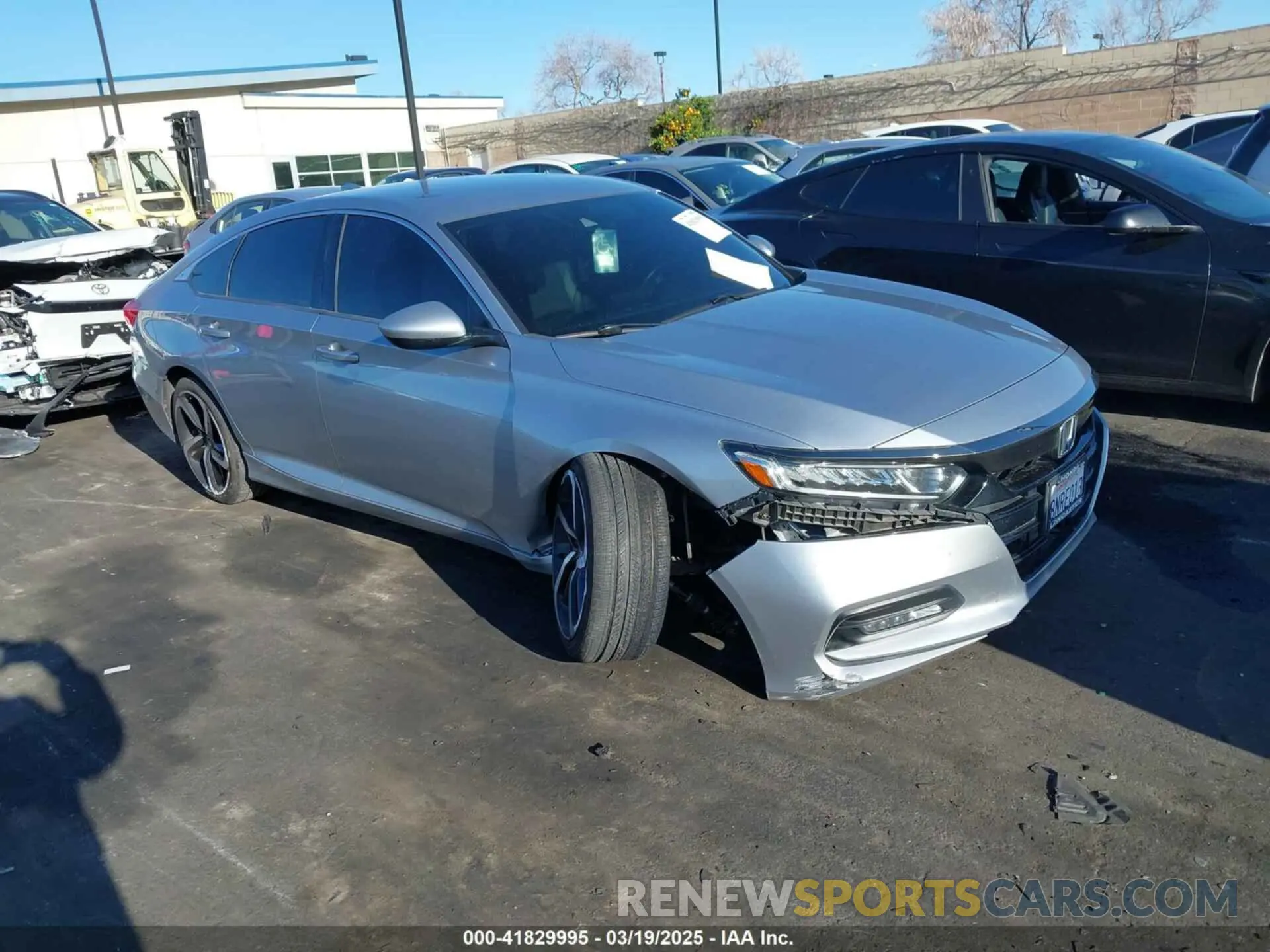 1 Photograph of a damaged car 1HGCV1F34KA051781 HONDA ACCORD 2019