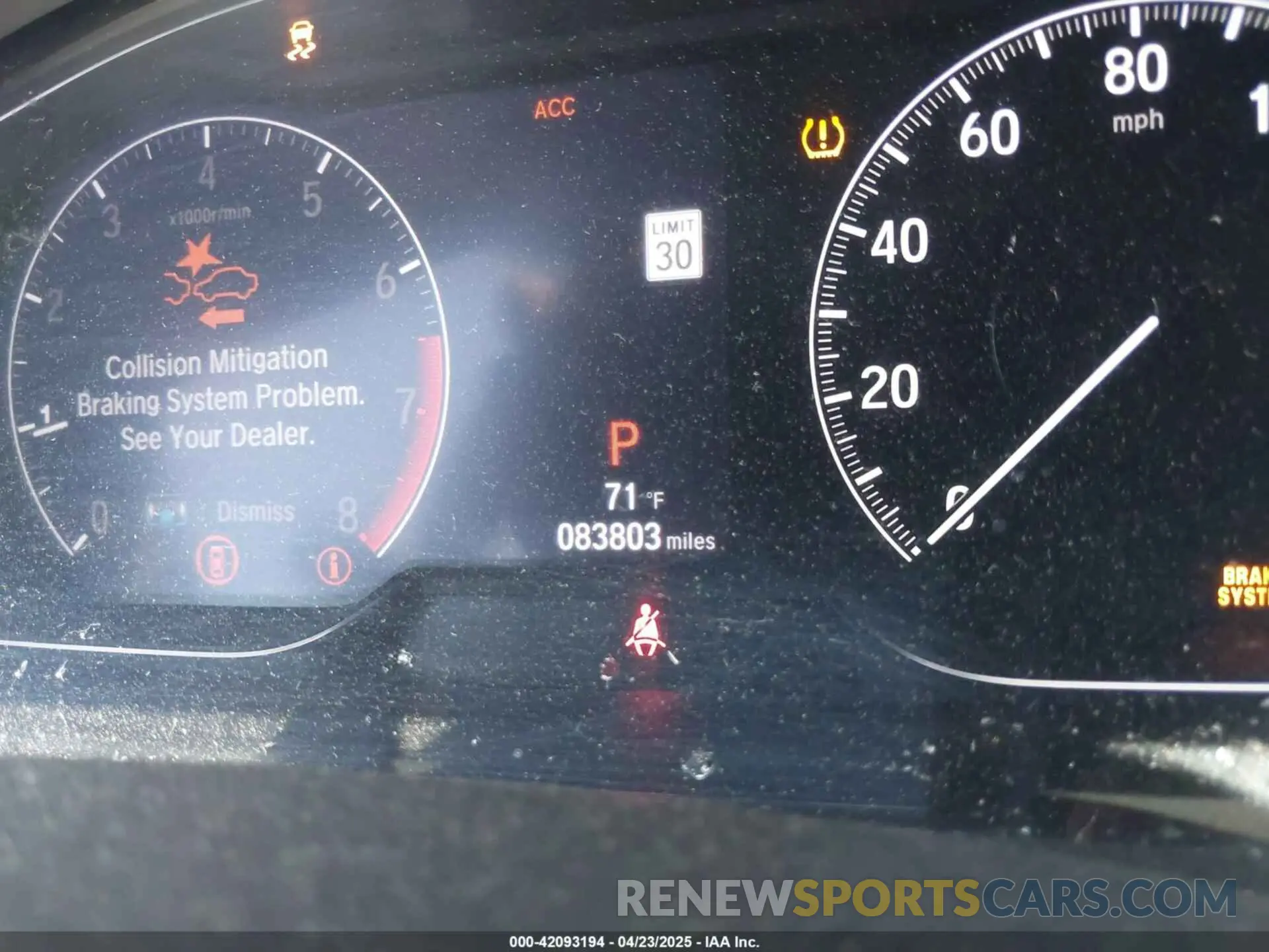15 Photograph of a damaged car 1HGCV1F34KA101711 HONDA ACCORD 2019