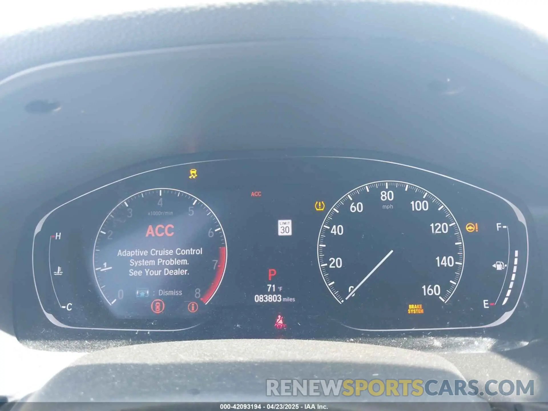 7 Photograph of a damaged car 1HGCV1F34KA101711 HONDA ACCORD 2019
