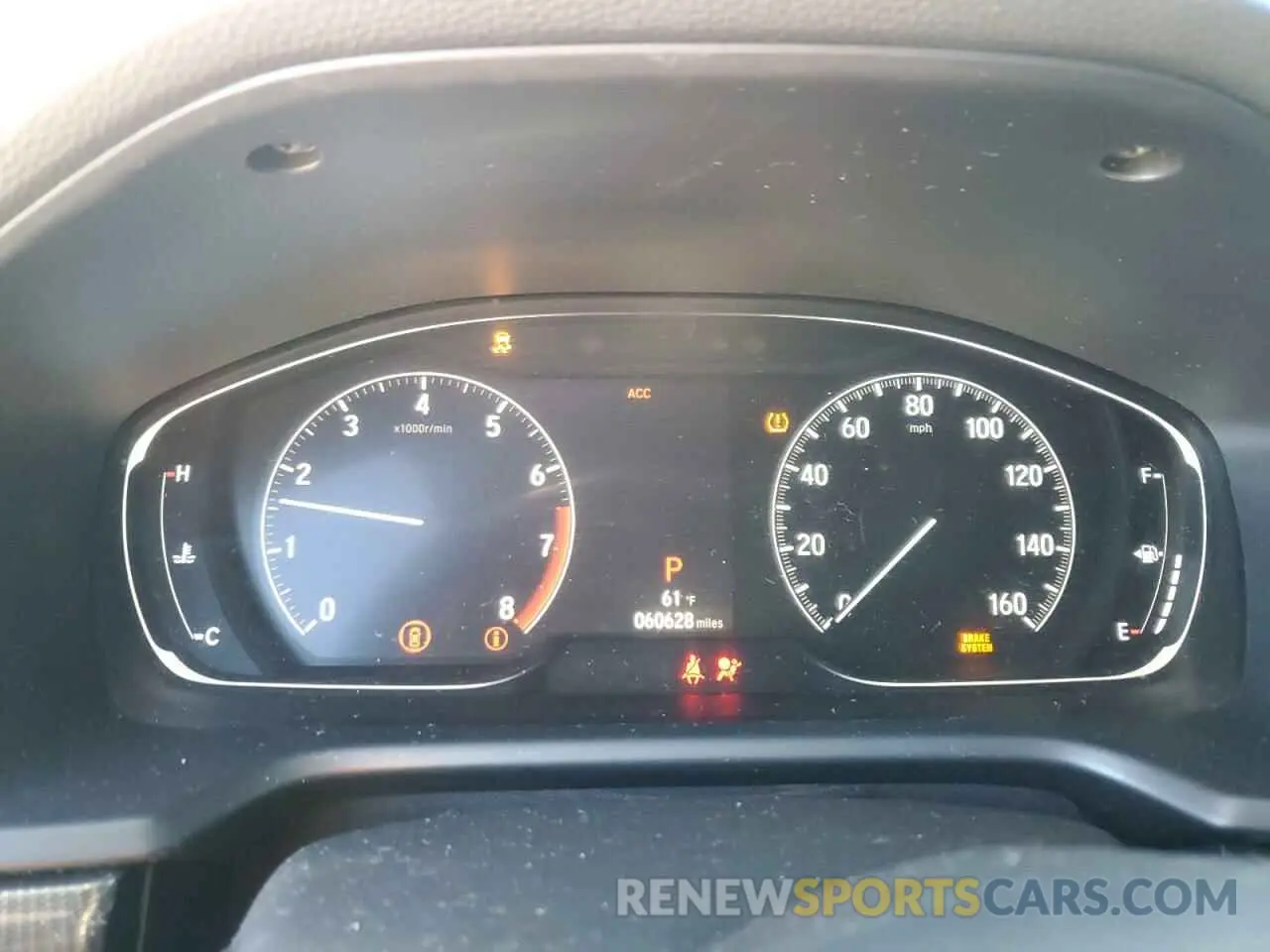 9 Photograph of a damaged car 1HGCV1F34KA160791 HONDA ACCORD 2019