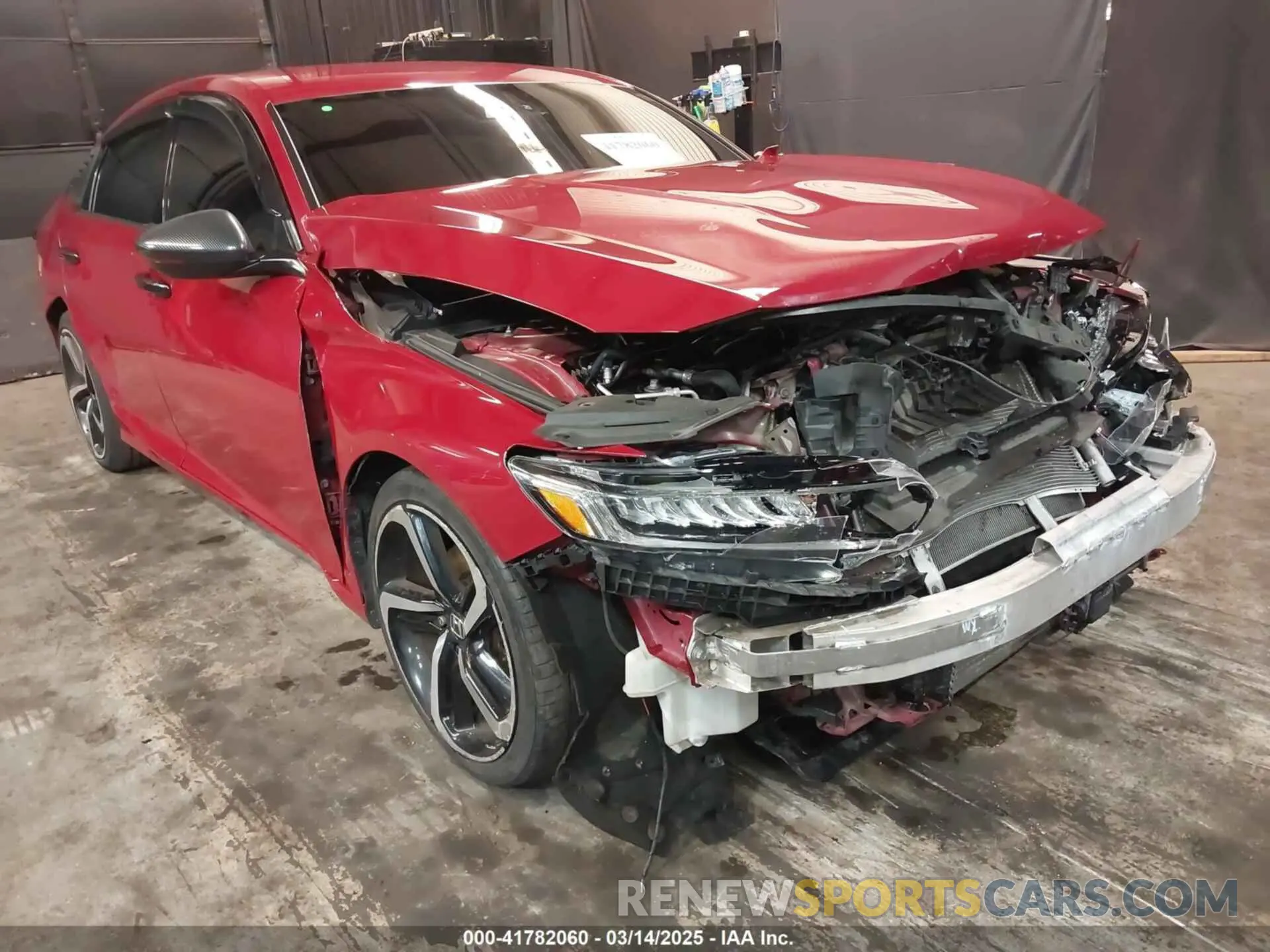 1 Photograph of a damaged car 1HGCV1F35KA001519 HONDA ACCORD 2019