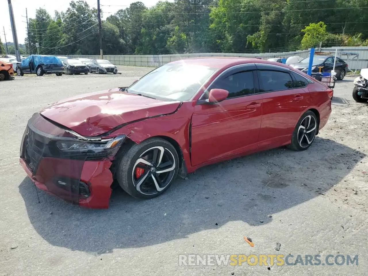 1 Photograph of a damaged car 1HGCV1F35KA027005 HONDA ACCORD 2019