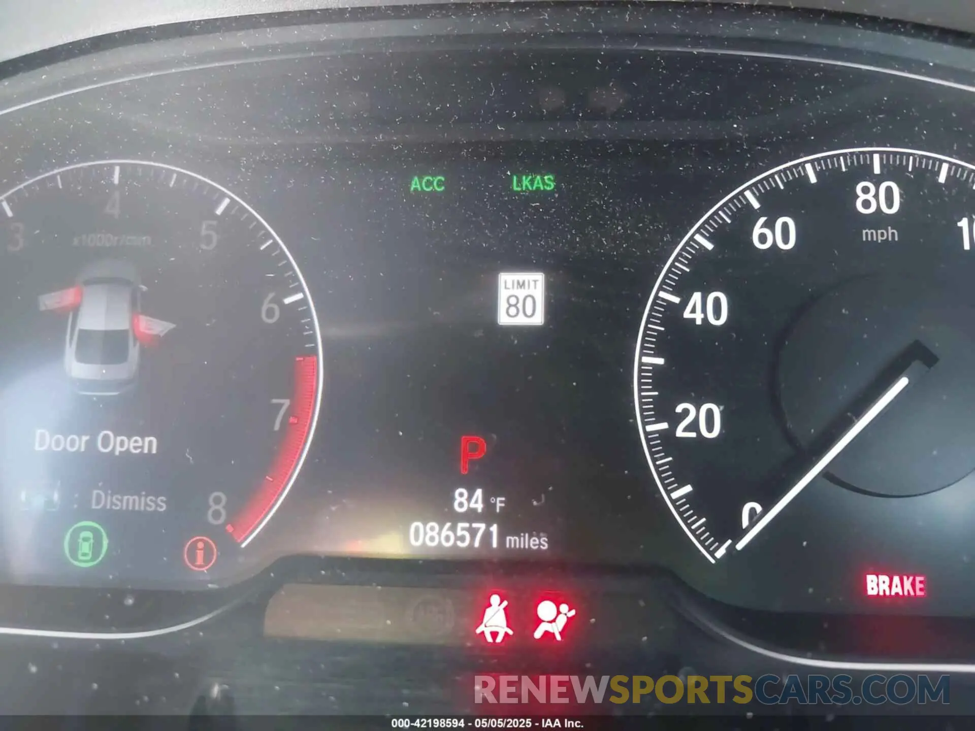 7 Photograph of a damaged car 1HGCV1F35KA173534 HONDA ACCORD 2019