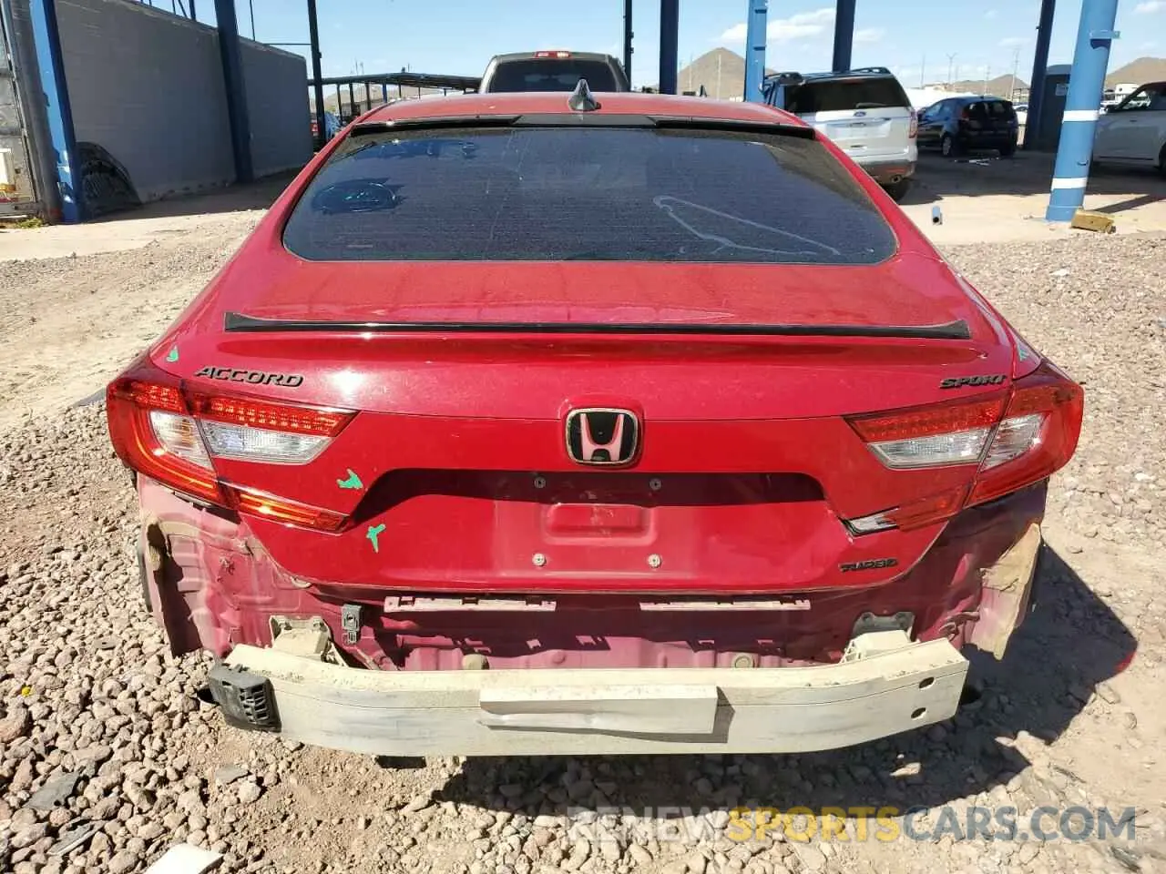 6 Photograph of a damaged car 1HGCV1F36KA067769 HONDA ACCORD 2019