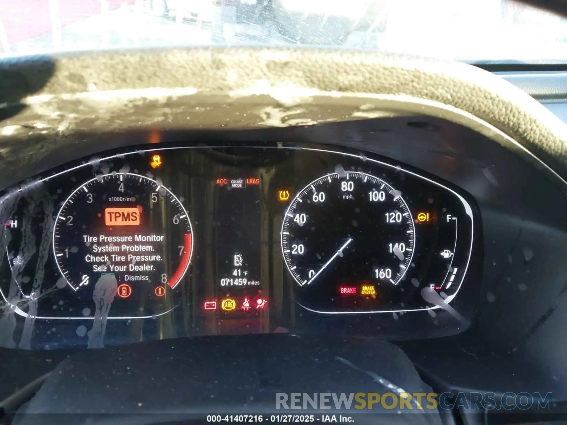 7 Photograph of a damaged car 1HGCV1F36KA153065 HONDA ACCORD 2019
