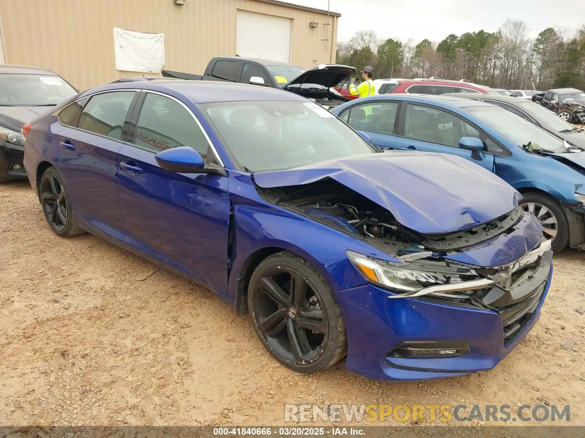 1 Photograph of a damaged car 1HGCV1F37KA008438 HONDA ACCORD 2019