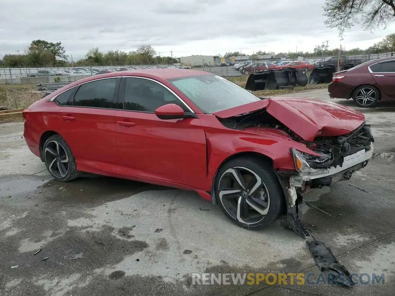 4 Photograph of a damaged car 1HGCV1F37KA028799 HONDA ACCORD 2019