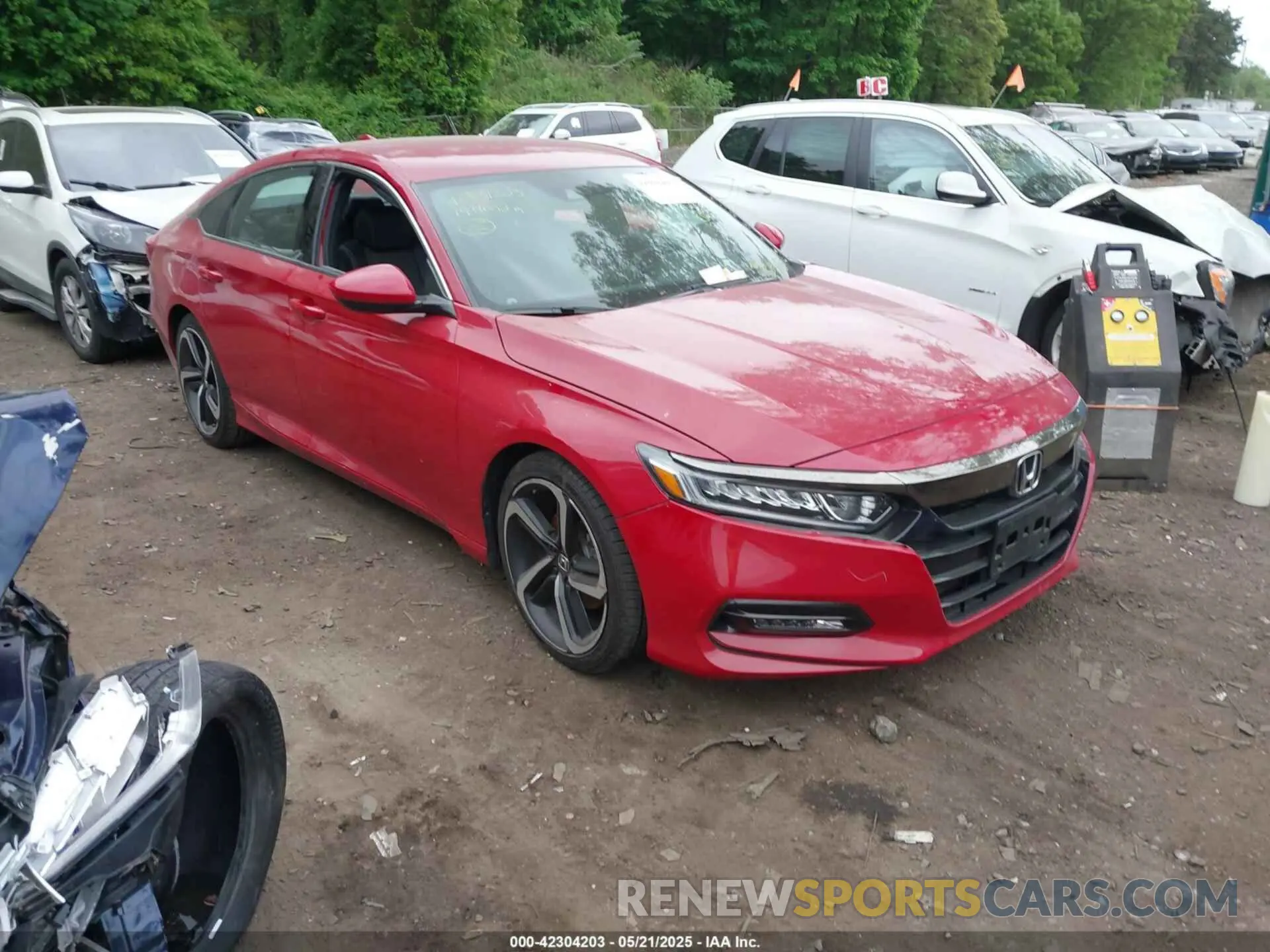 1 Photograph of a damaged car 1HGCV1F37KA110015 HONDA ACCORD 2019