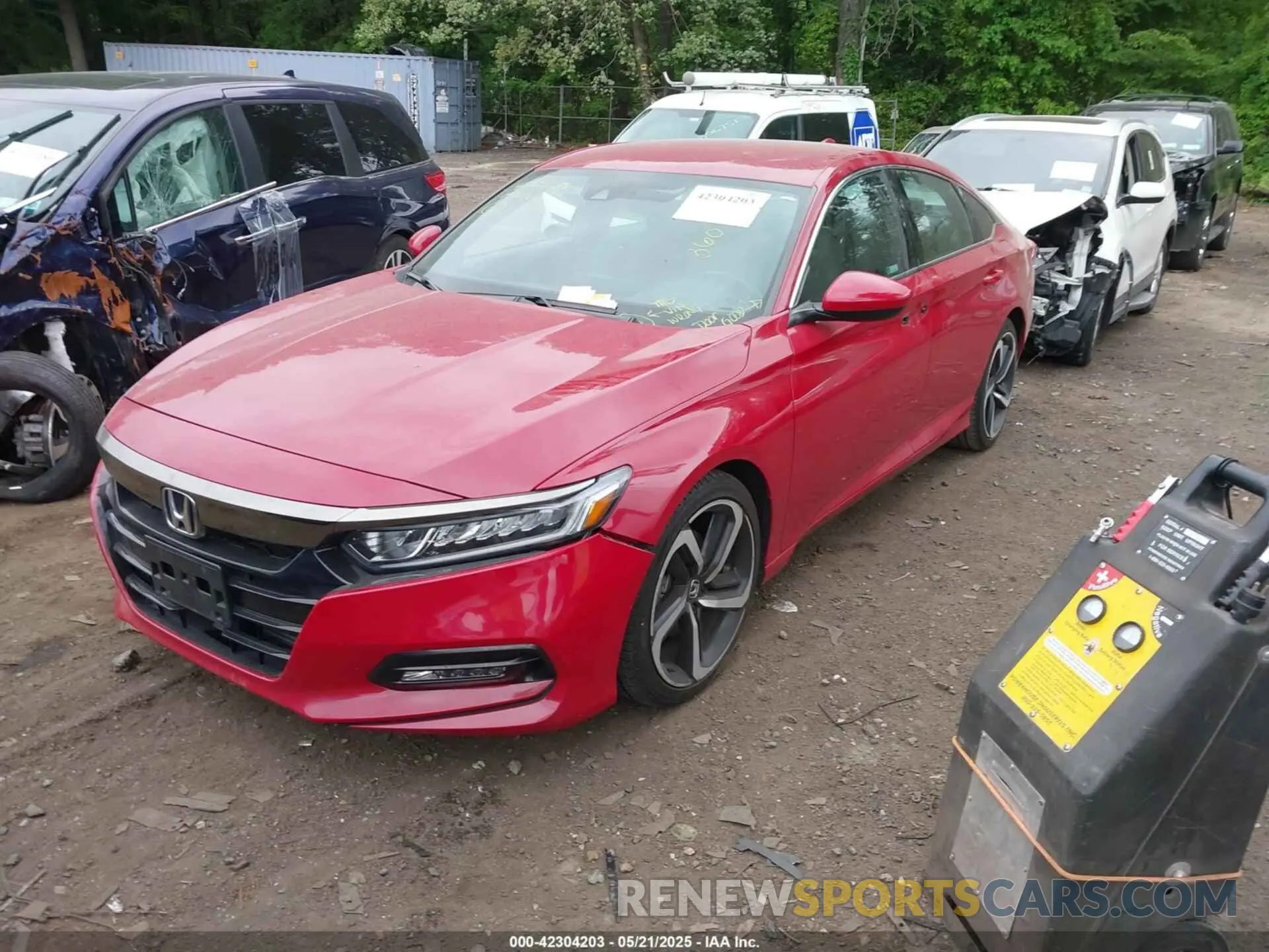 2 Photograph of a damaged car 1HGCV1F37KA110015 HONDA ACCORD 2019