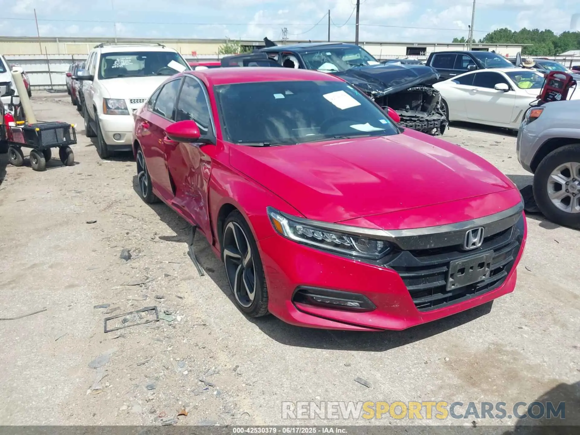 1 Photograph of a damaged car 1HGCV1F37KA145136 HONDA ACCORD 2019