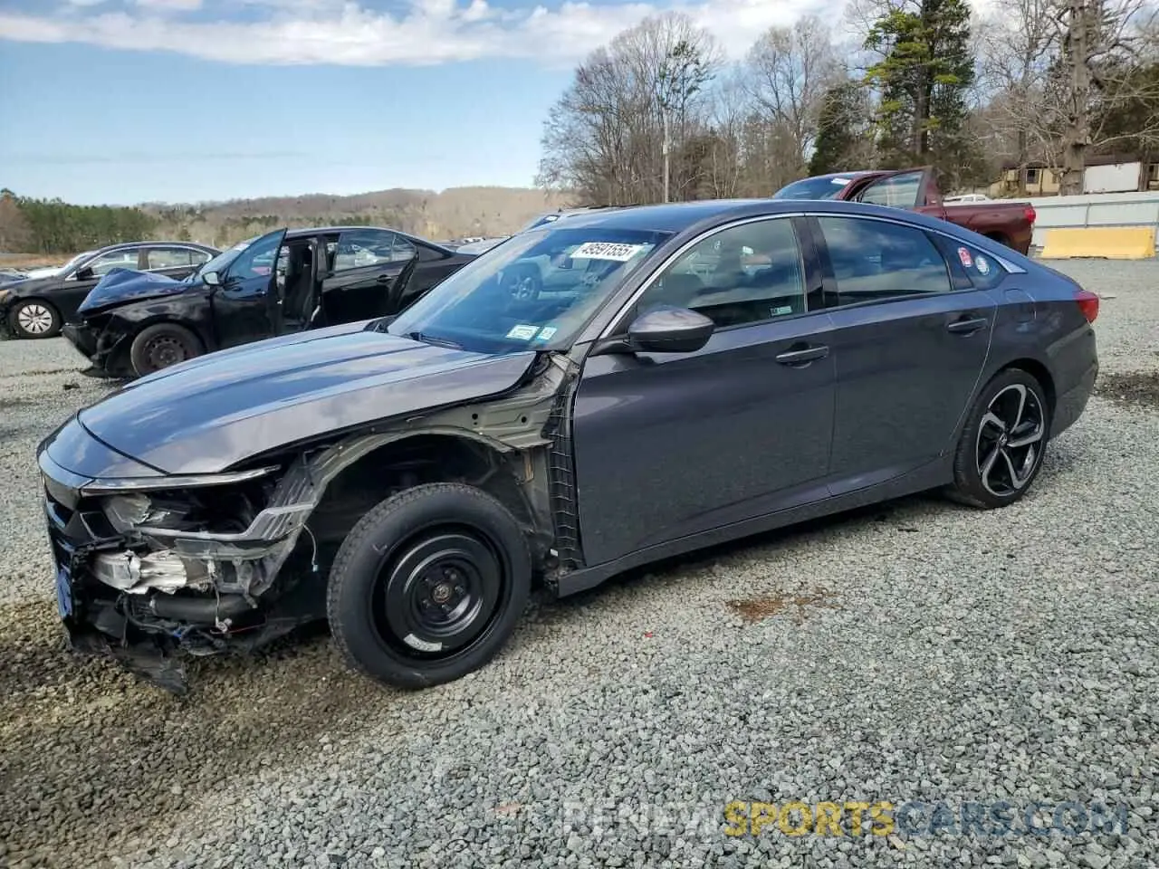 1 Photograph of a damaged car 1HGCV1F37KA145900 HONDA ACCORD 2019