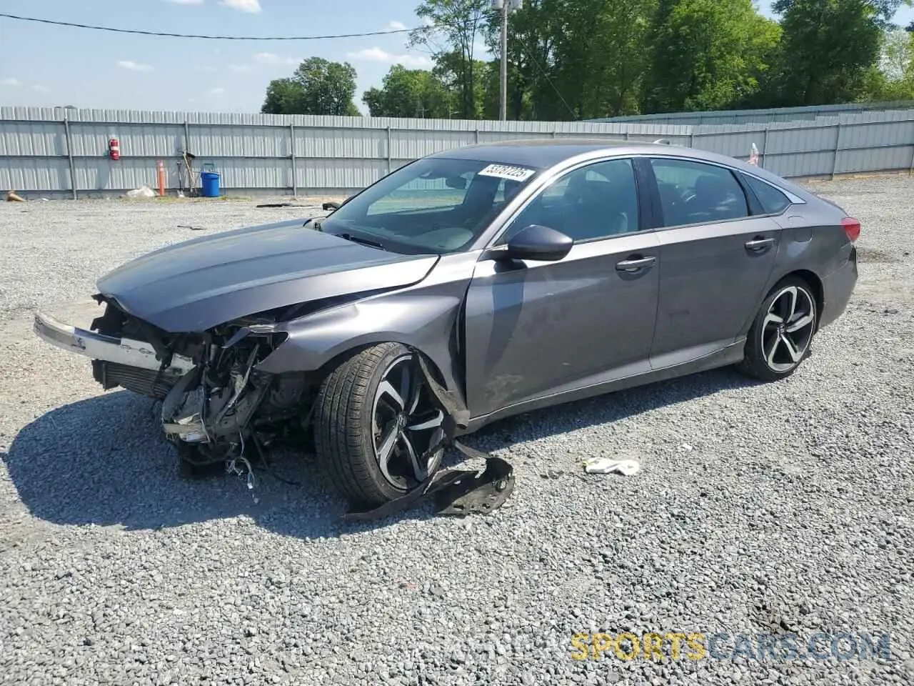 1 Photograph of a damaged car 1HGCV1F37KA153348 HONDA ACCORD 2019