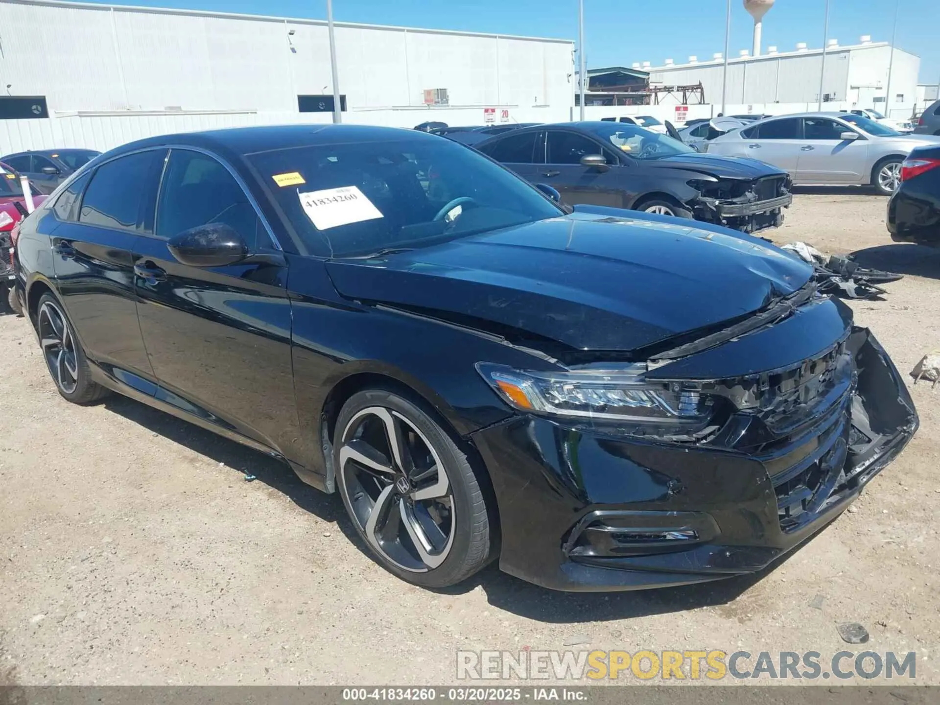 1 Photograph of a damaged car 1HGCV1F37KA158646 HONDA ACCORD 2019