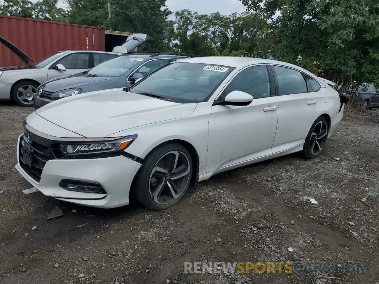 1 Photograph of a damaged car 1HGCV1F37KA162034 HONDA ACCORD 2019