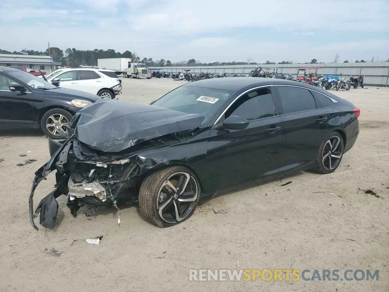 1 Photograph of a damaged car 1HGCV1F37KA164320 HONDA ACCORD 2019