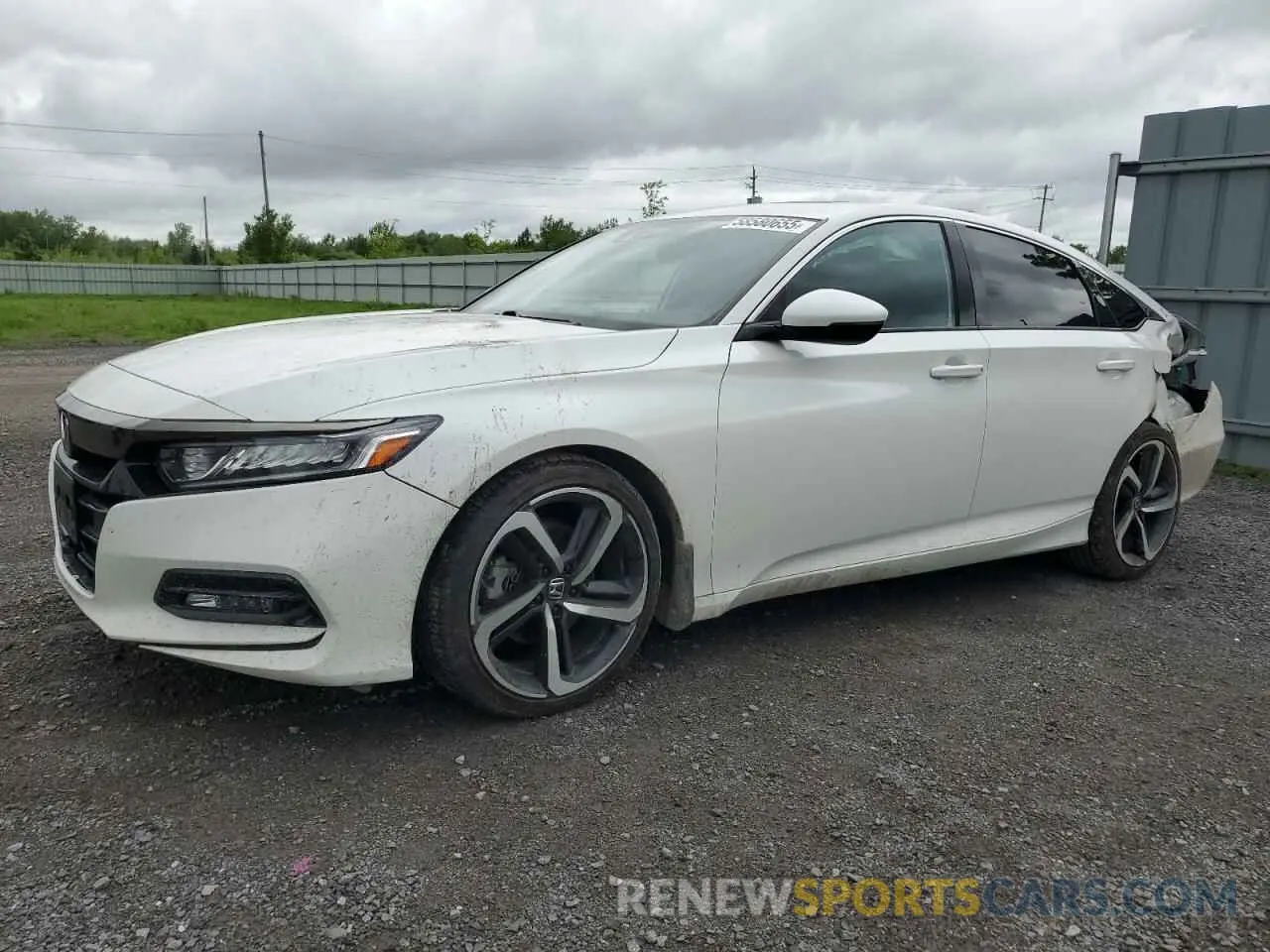 1 Photograph of a damaged car 1HGCV1F37KA801660 HONDA ACCORD 2019