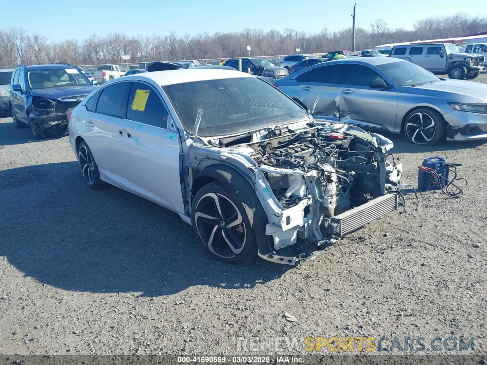 1 Photograph of a damaged car 1HGCV1F38KA041223 HONDA ACCORD 2019