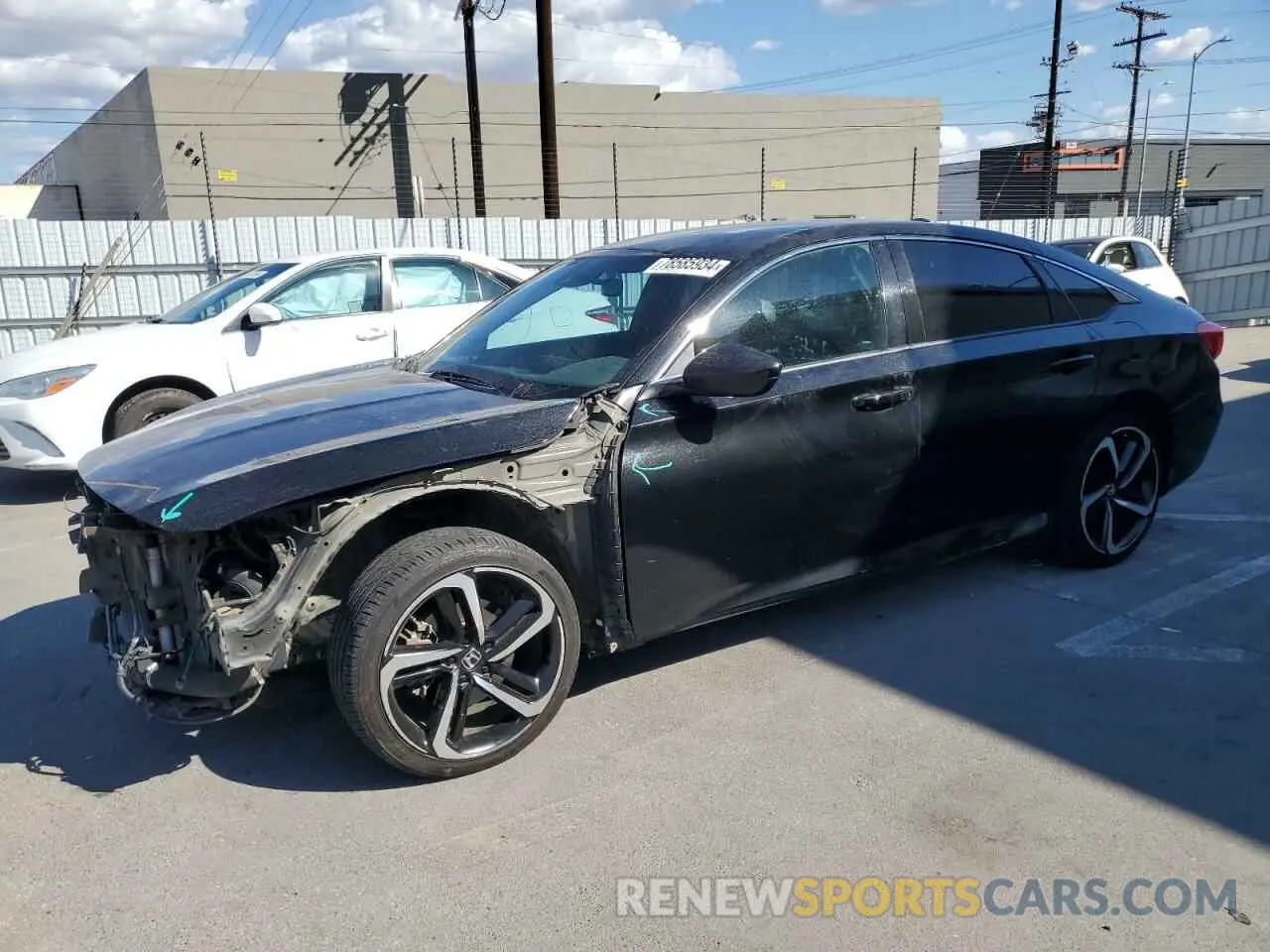 1 Photograph of a damaged car 1HGCV1F38KA061018 HONDA ACCORD 2019