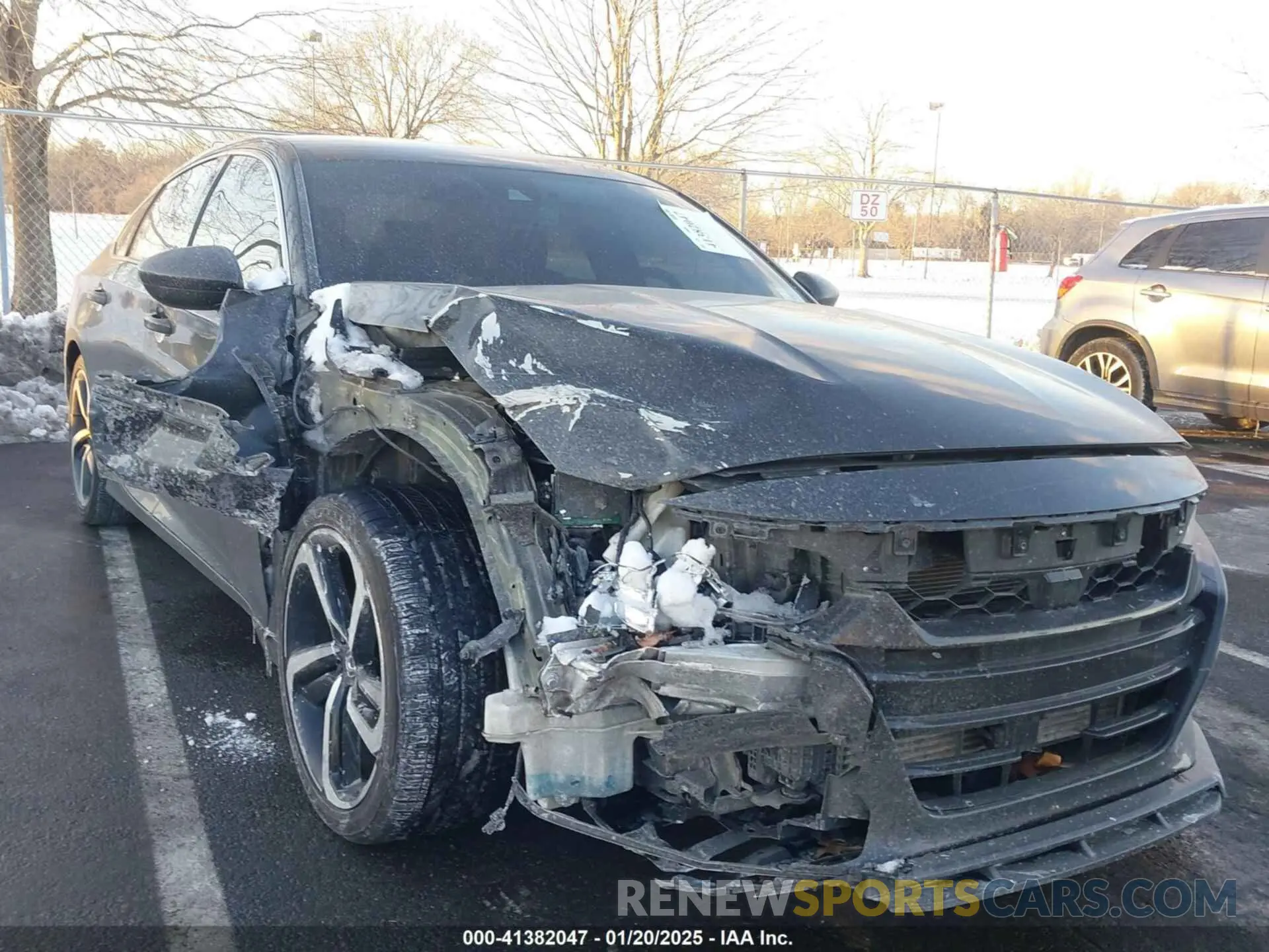 1 Photograph of a damaged car 1HGCV1F38KA121606 HONDA ACCORD 2019