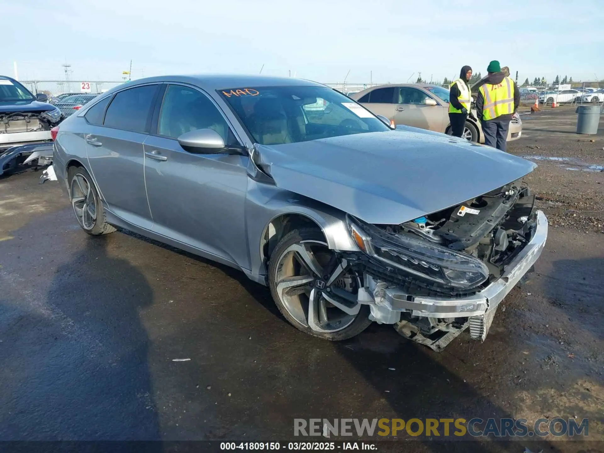 1 Photograph of a damaged car 1HGCV1F39KA016606 HONDA ACCORD 2019