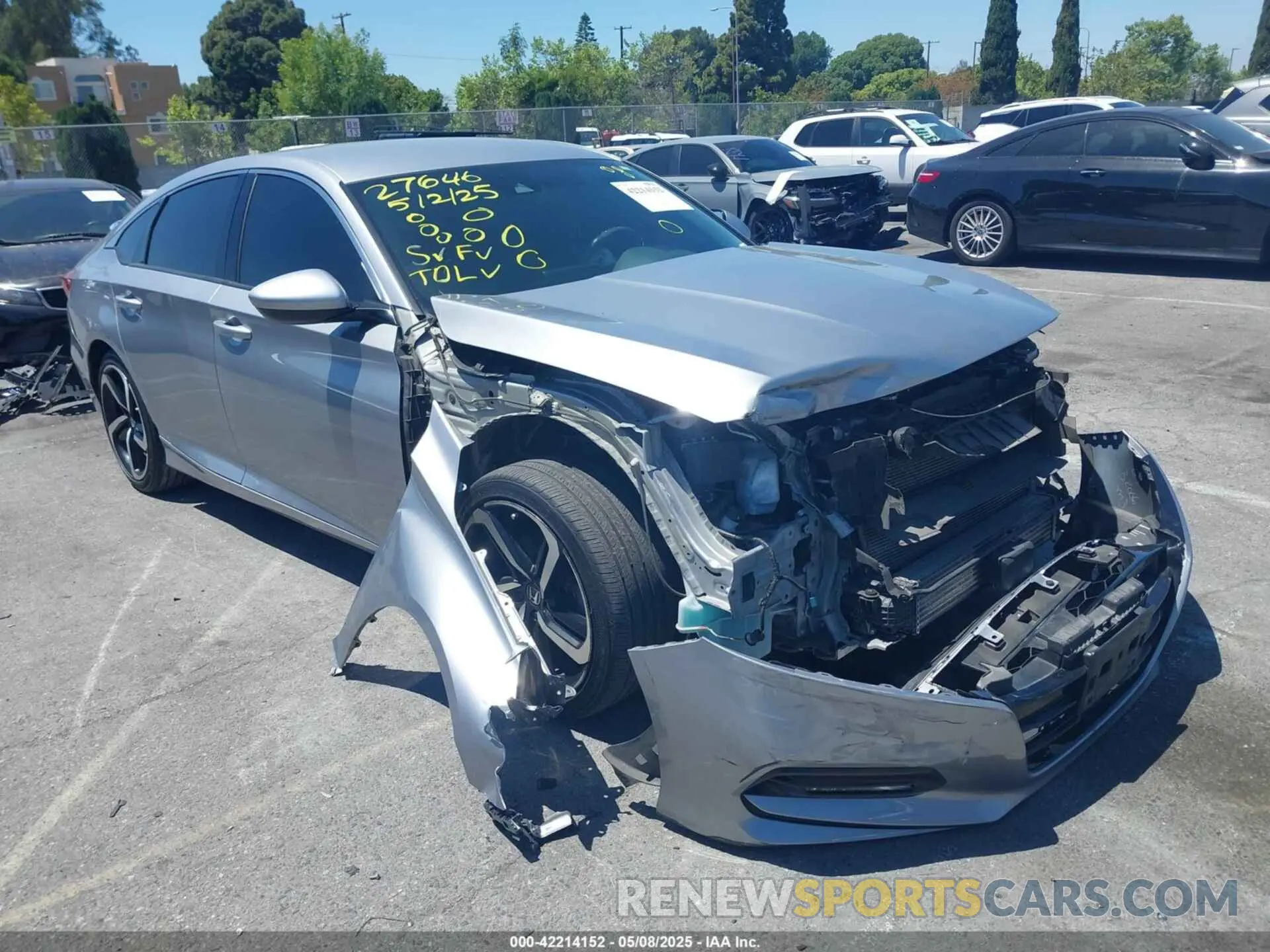 1 Photograph of a damaged car 1HGCV1F39KA142156 HONDA ACCORD 2019