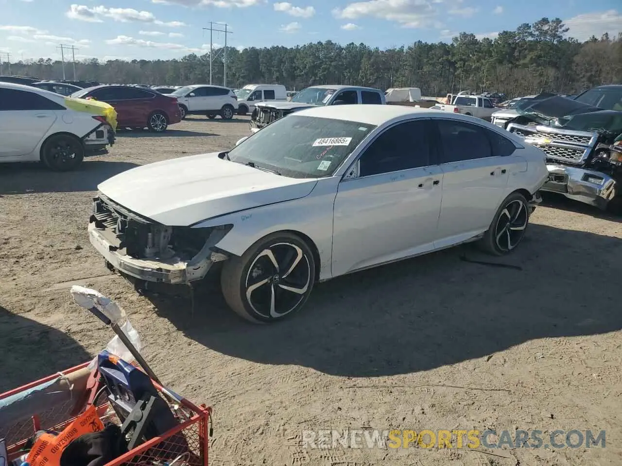 1 Photograph of a damaged car 1HGCV1F3XKA029493 HONDA ACCORD 2019