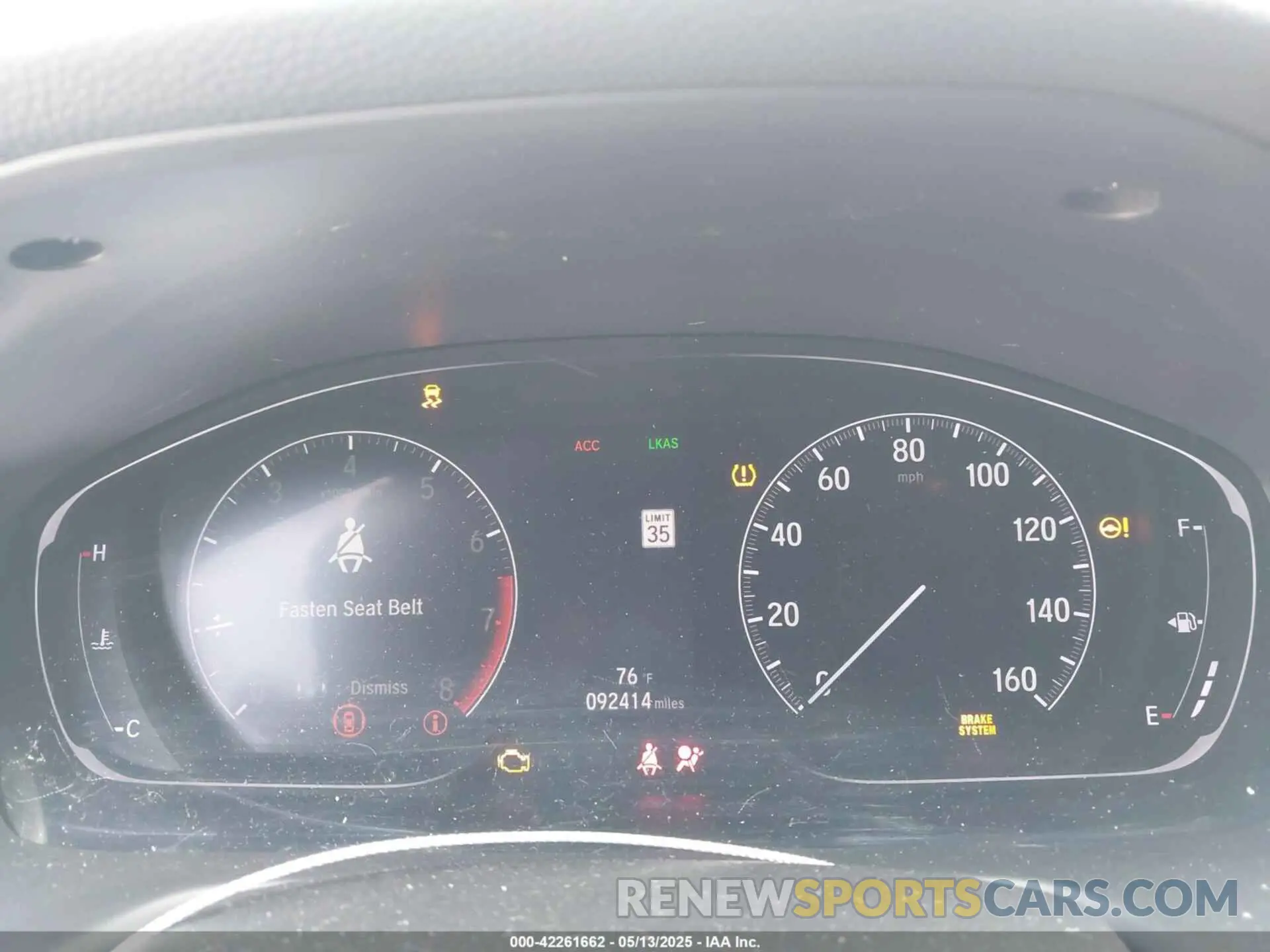 7 Photograph of a damaged car 1HGCV1F3XKA066107 HONDA ACCORD 2019