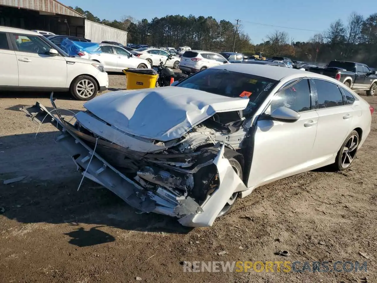 1 Photograph of a damaged car 1HGCV1F3XKA071534 HONDA ACCORD 2019