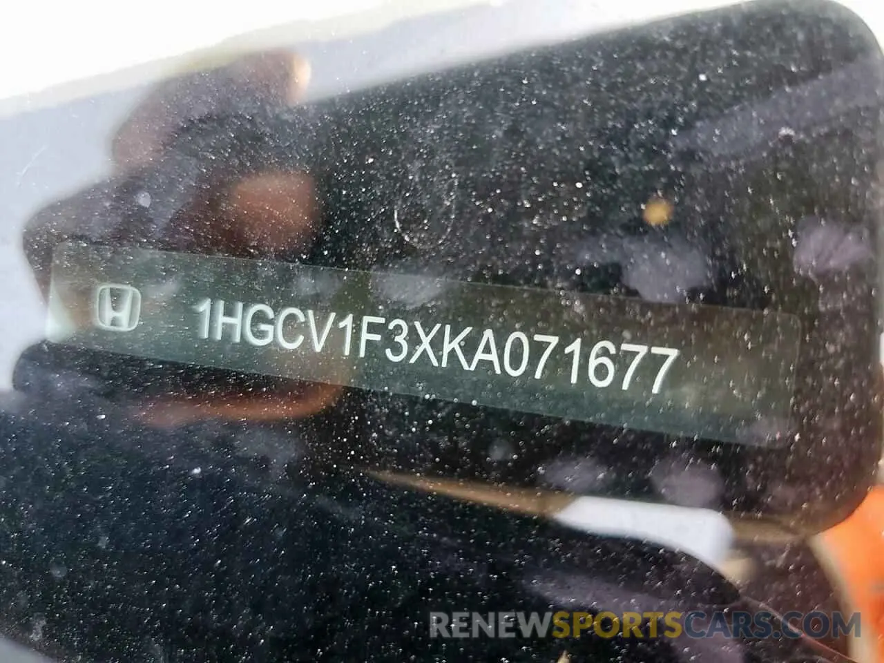 12 Photograph of a damaged car 1HGCV1F3XKA071677 HONDA ACCORD 2019