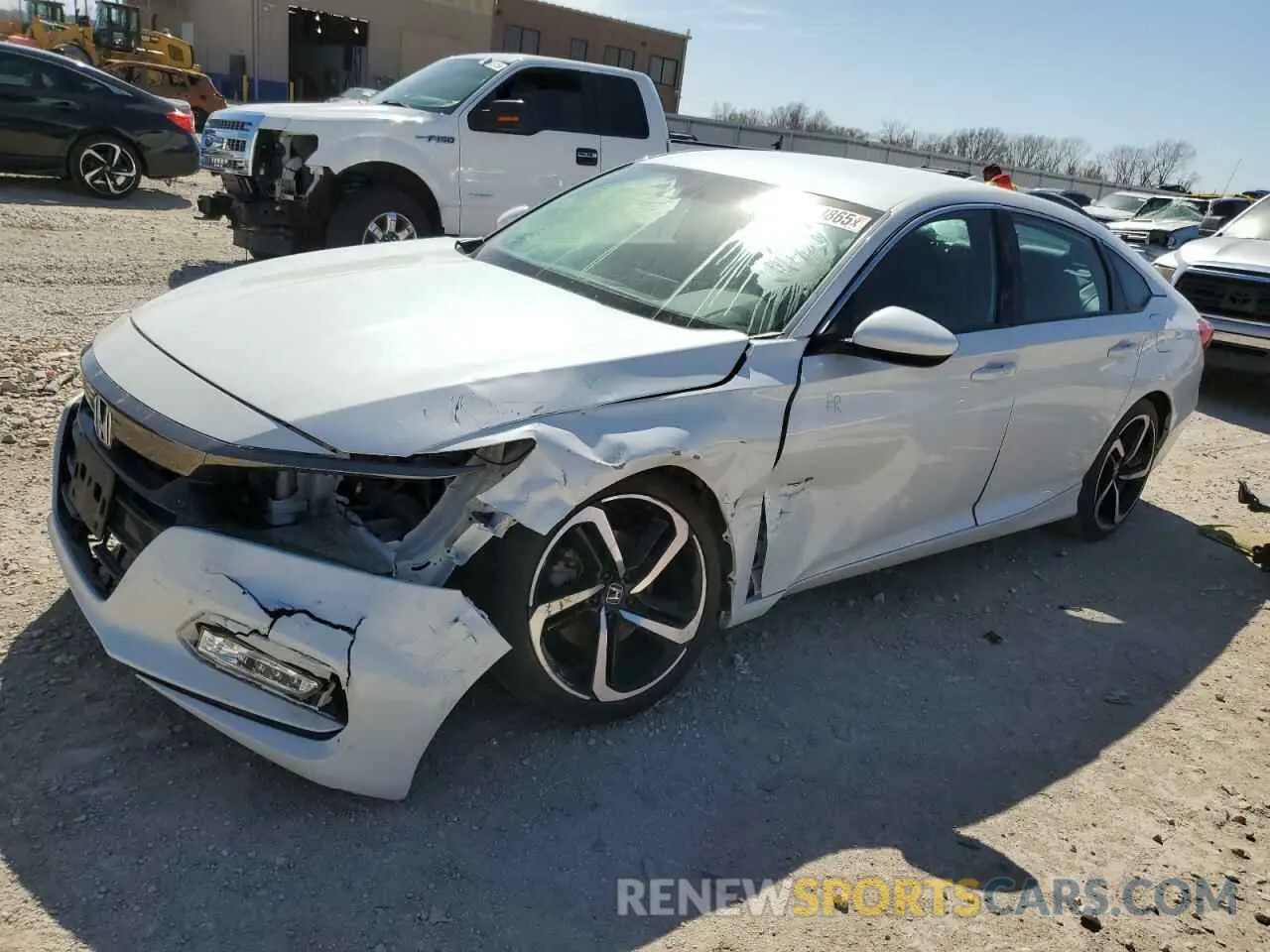 1 Photograph of a damaged car 1HGCV1F3XKA081643 HONDA ACCORD 2019