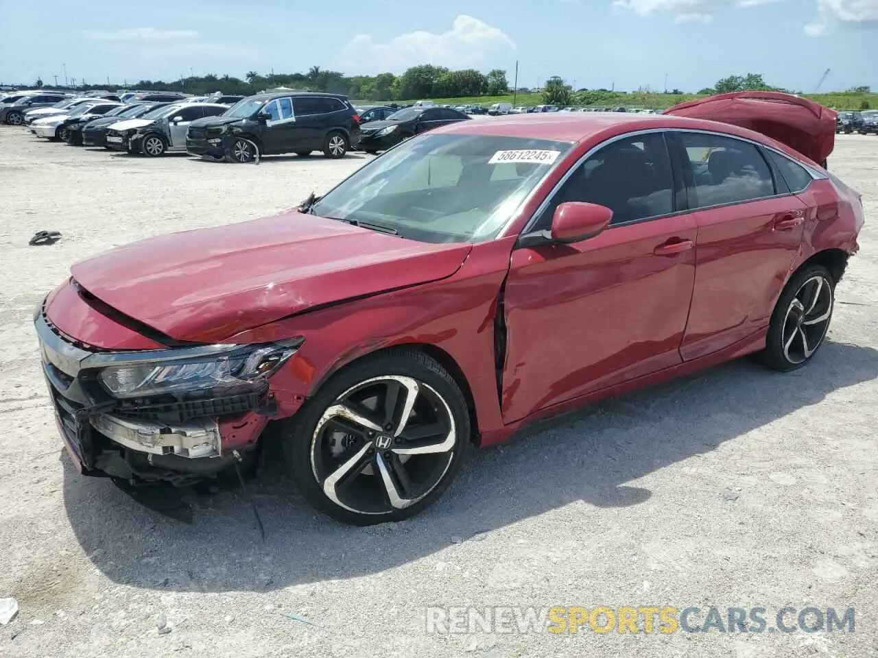 1 Photograph of a damaged car 1HGCV1F3XKA119906 HONDA ACCORD 2019