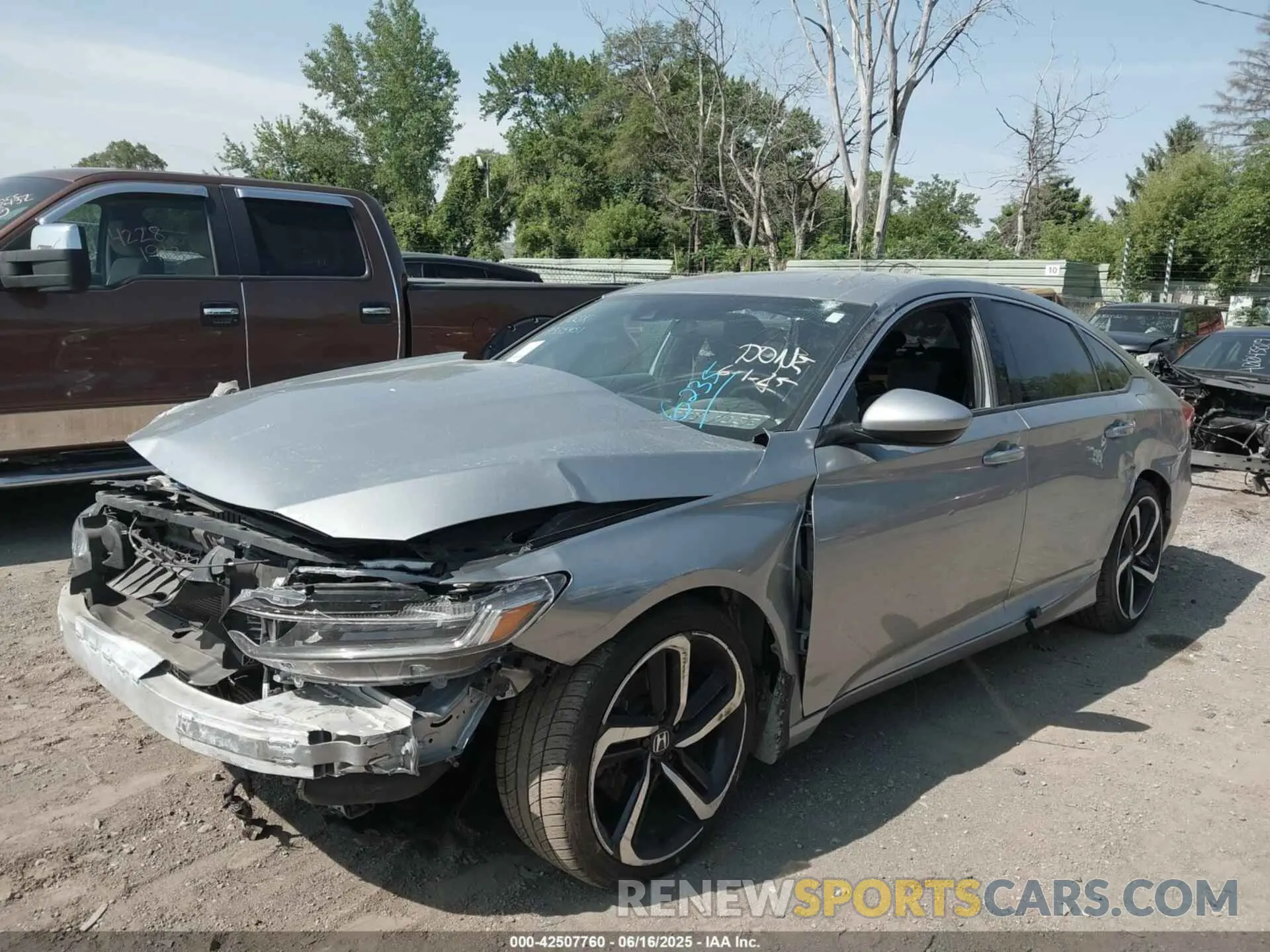 2 Photograph of a damaged car 1HGCV1F3XKA176235 HONDA ACCORD 2019