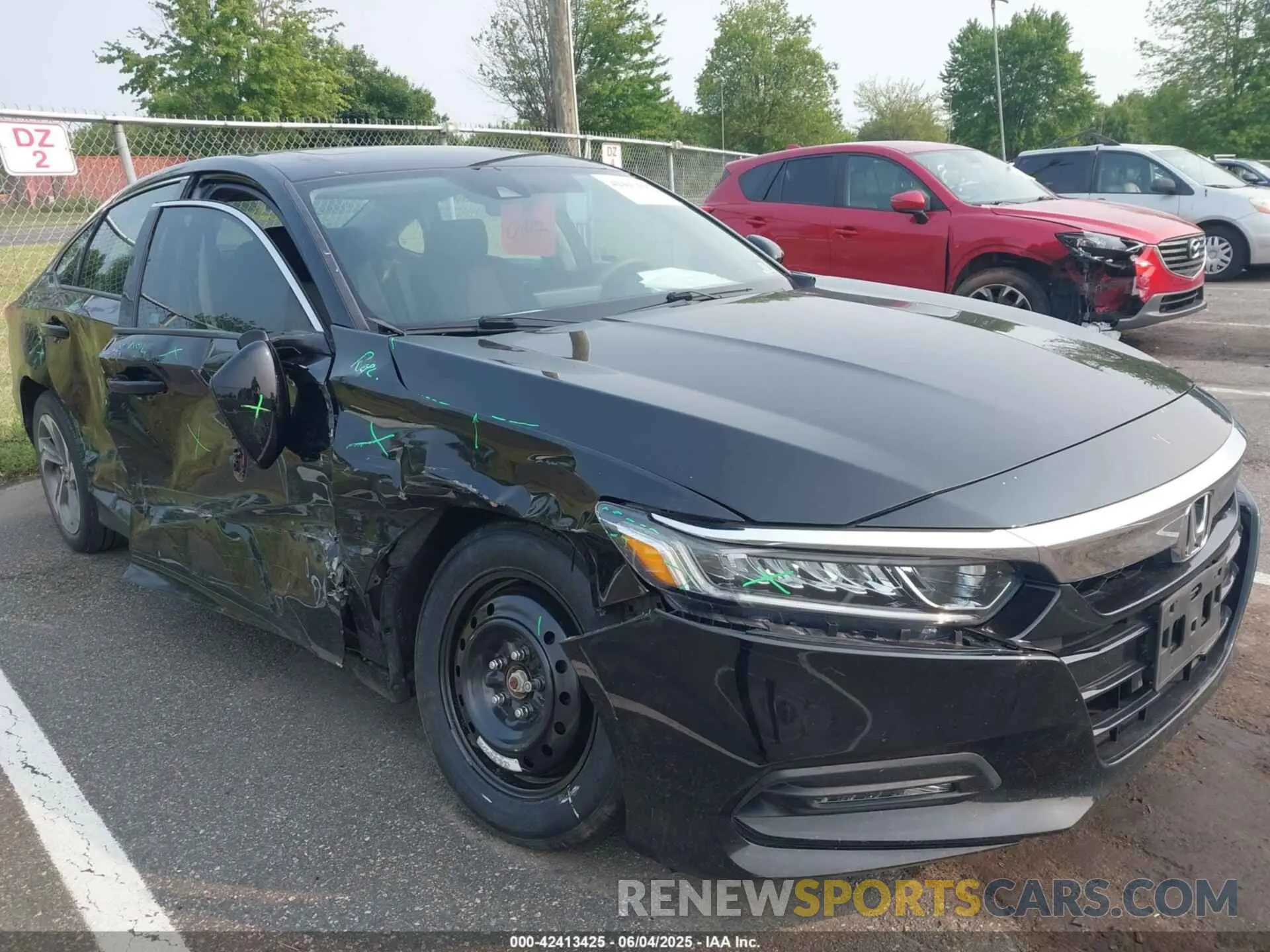1 Photograph of a damaged car 1HGCV1F41KA025759 HONDA ACCORD 2019