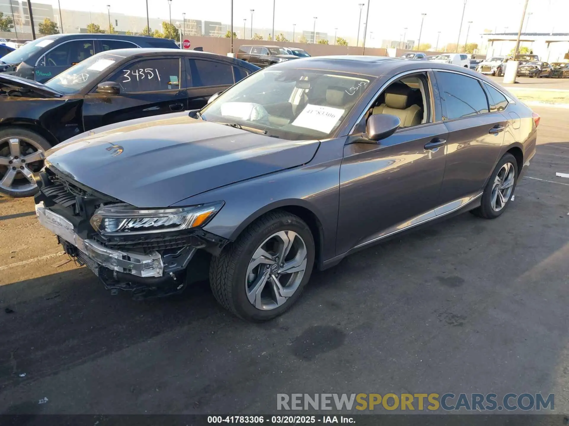 2 Photograph of a damaged car 1HGCV1F42KA093293 HONDA ACCORD 2019