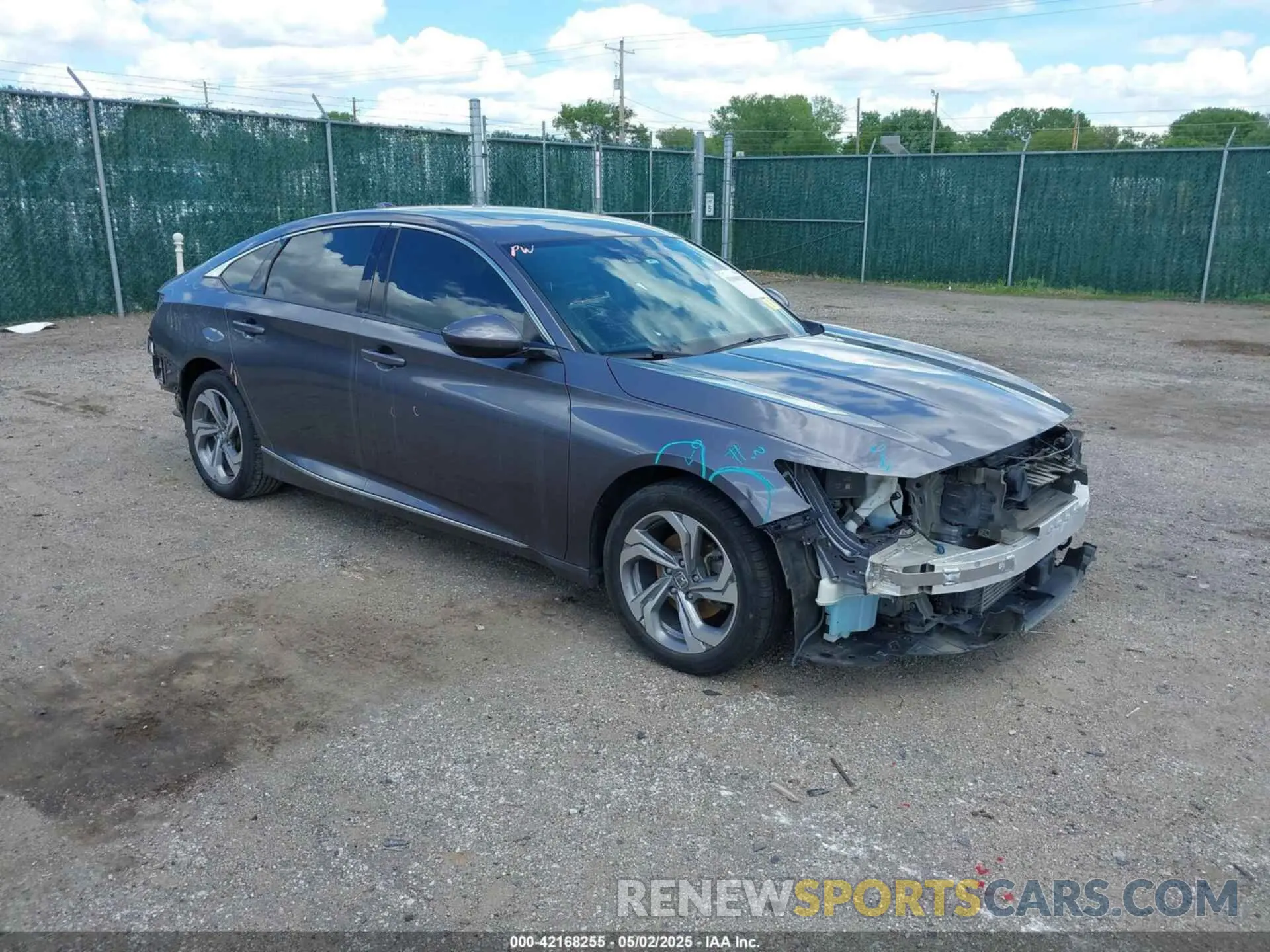 1 Photograph of a damaged car 1HGCV1F44KA008325 HONDA ACCORD 2019
