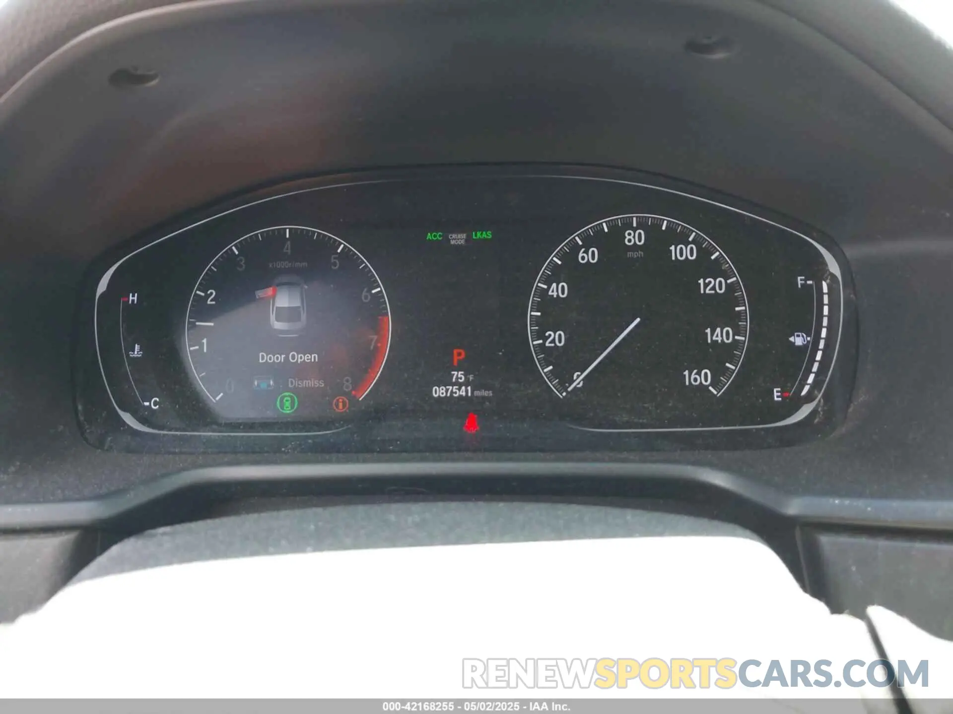 7 Photograph of a damaged car 1HGCV1F44KA008325 HONDA ACCORD 2019