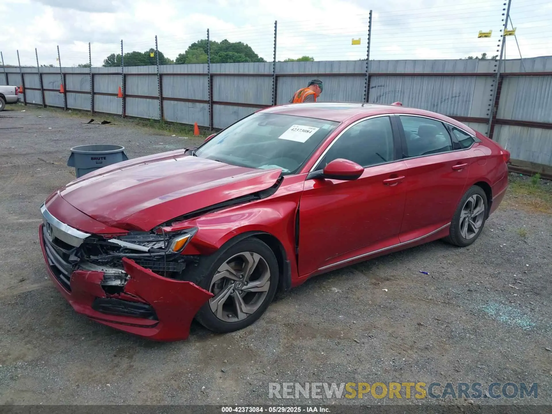 2 Photograph of a damaged car 1HGCV1F45KA092770 HONDA ACCORD 2019