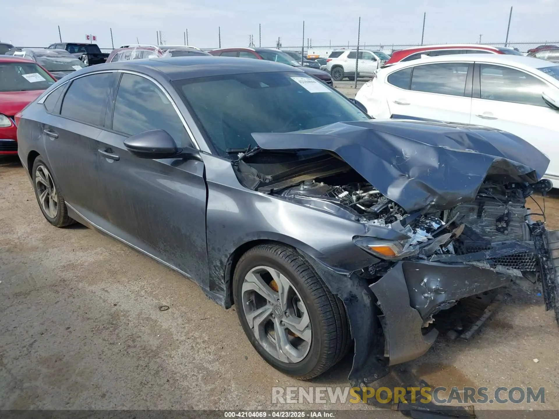 1 Photograph of a damaged car 1HGCV1F57KA031378 HONDA ACCORD 2019