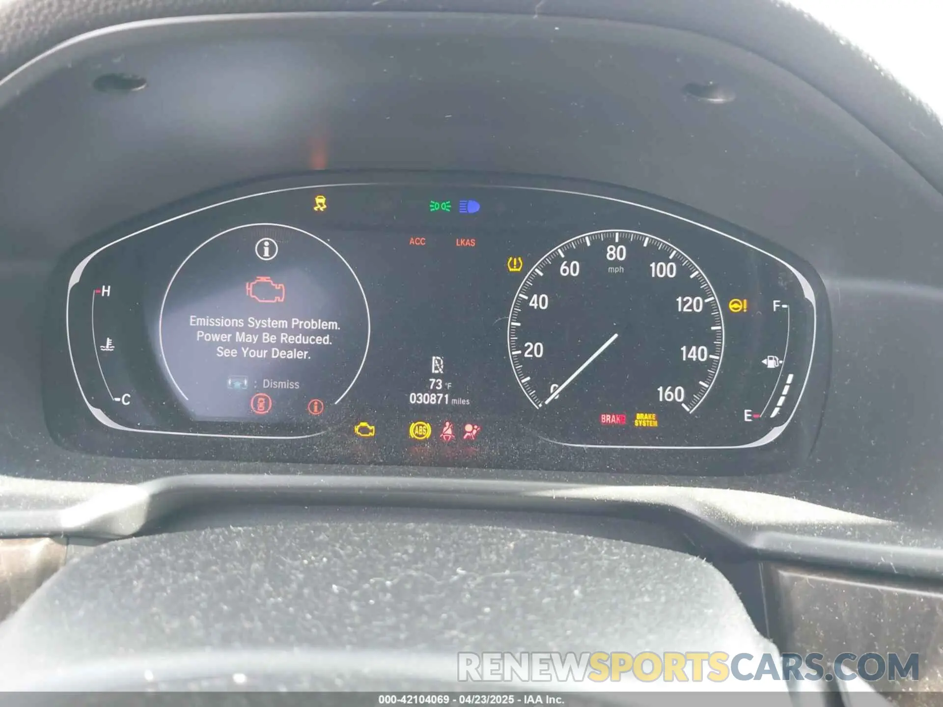 7 Photograph of a damaged car 1HGCV1F57KA031378 HONDA ACCORD 2019