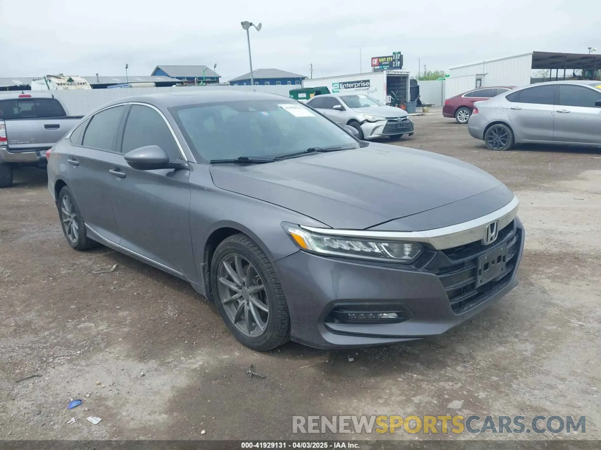 1 Photograph of a damaged car 1HGCV1F57KA143288 HONDA ACCORD 2019