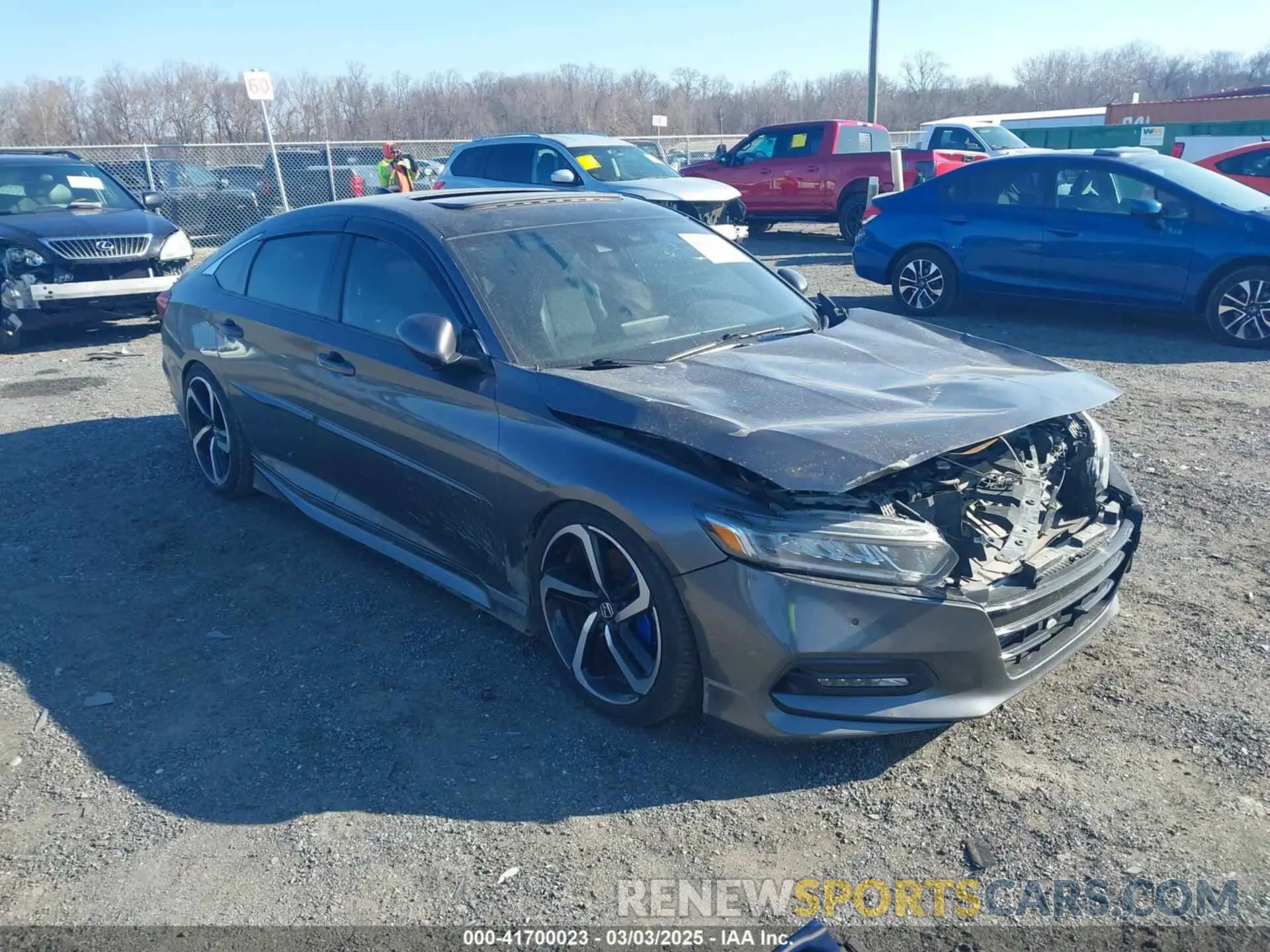 1 Photograph of a damaged car 1HGCV2E31KA009723 HONDA ACCORD 2019