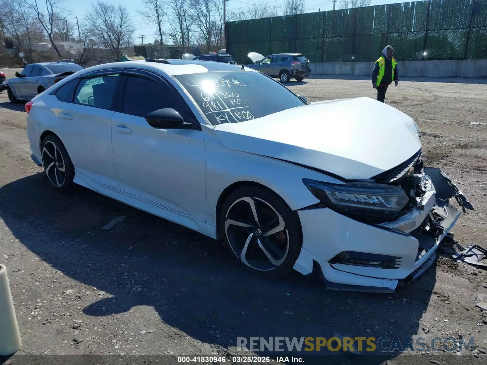 1 Photograph of a damaged car 1HGCV2F30KA012692 HONDA ACCORD 2019