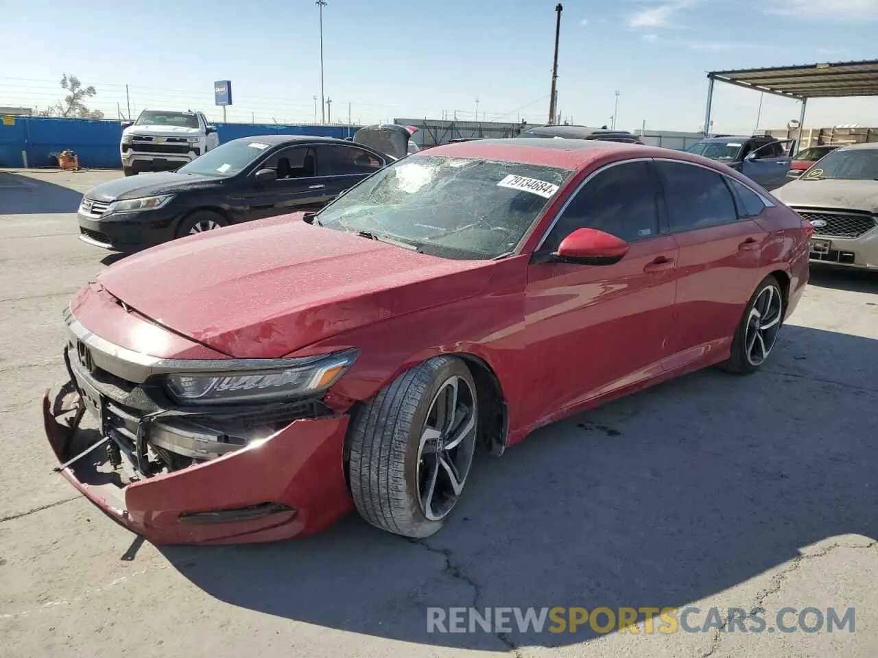 1 Photograph of a damaged car 1HGCV2F31KA005735 HONDA ACCORD 2019