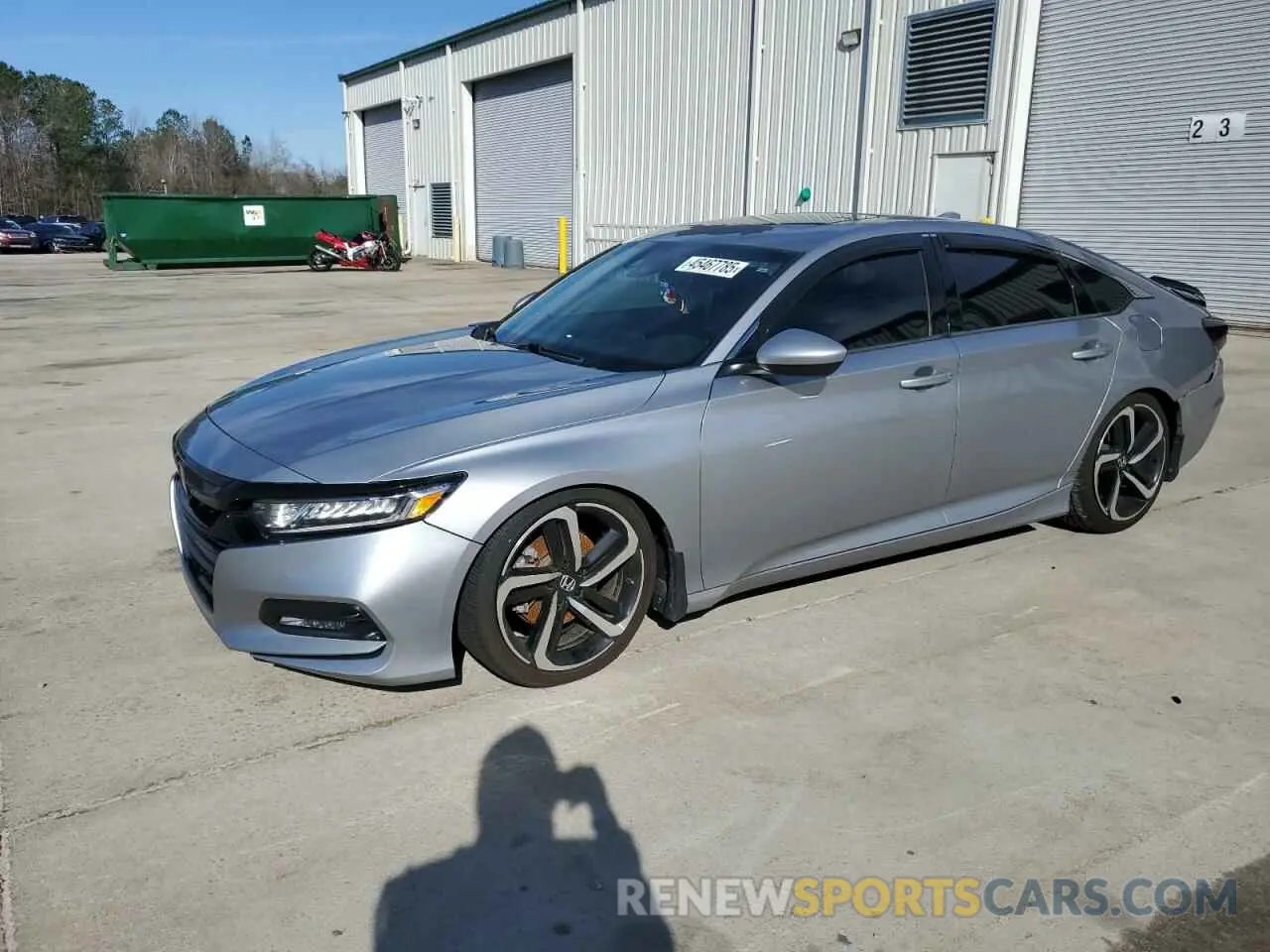 1 Photograph of a damaged car 1HGCV2F32KA025167 HONDA ACCORD 2019