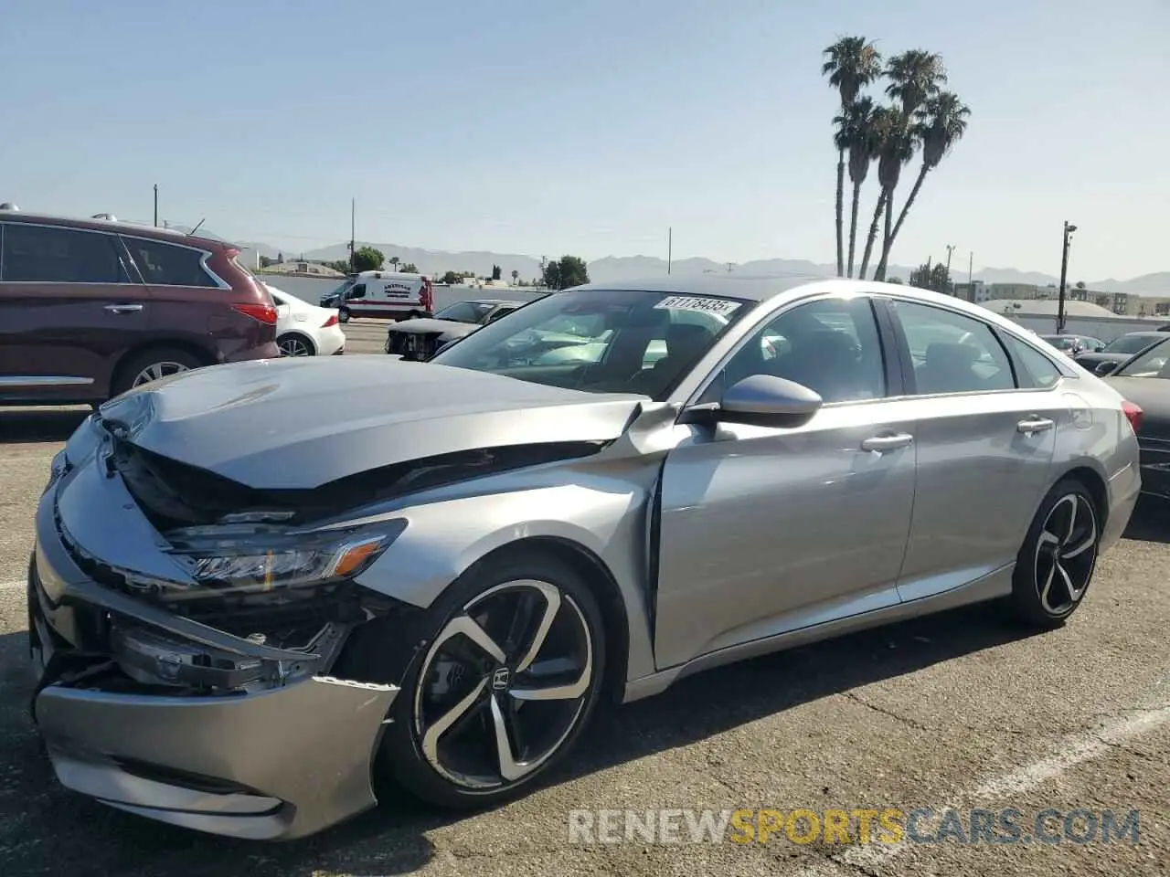 1 Photograph of a damaged car 1HGCV2F32KA036525 HONDA ACCORD 2019