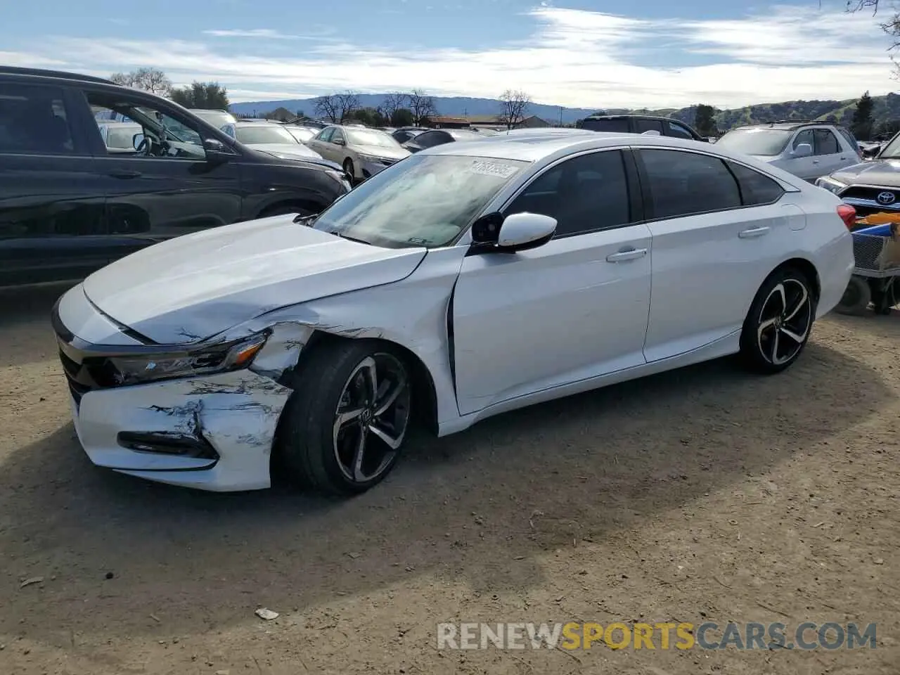1 Photograph of a damaged car 1HGCV2F33KA010080 HONDA ACCORD 2019