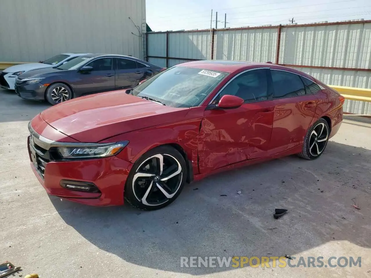 1 Photograph of a damaged car 1HGCV2F33KA010208 HONDA ACCORD 2019