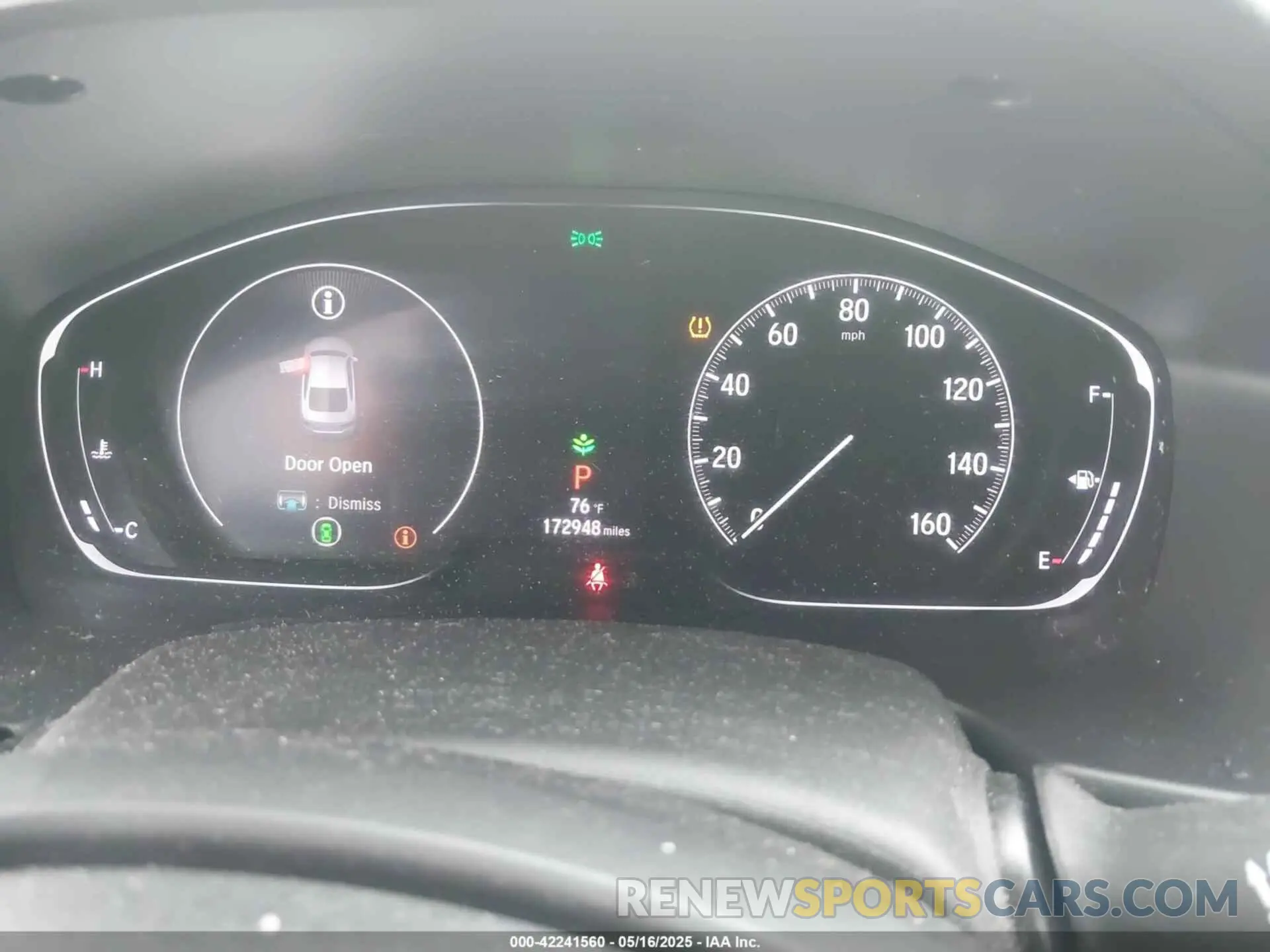 7 Photograph of a damaged car 1HGCV2F34KA026658 HONDA ACCORD 2019