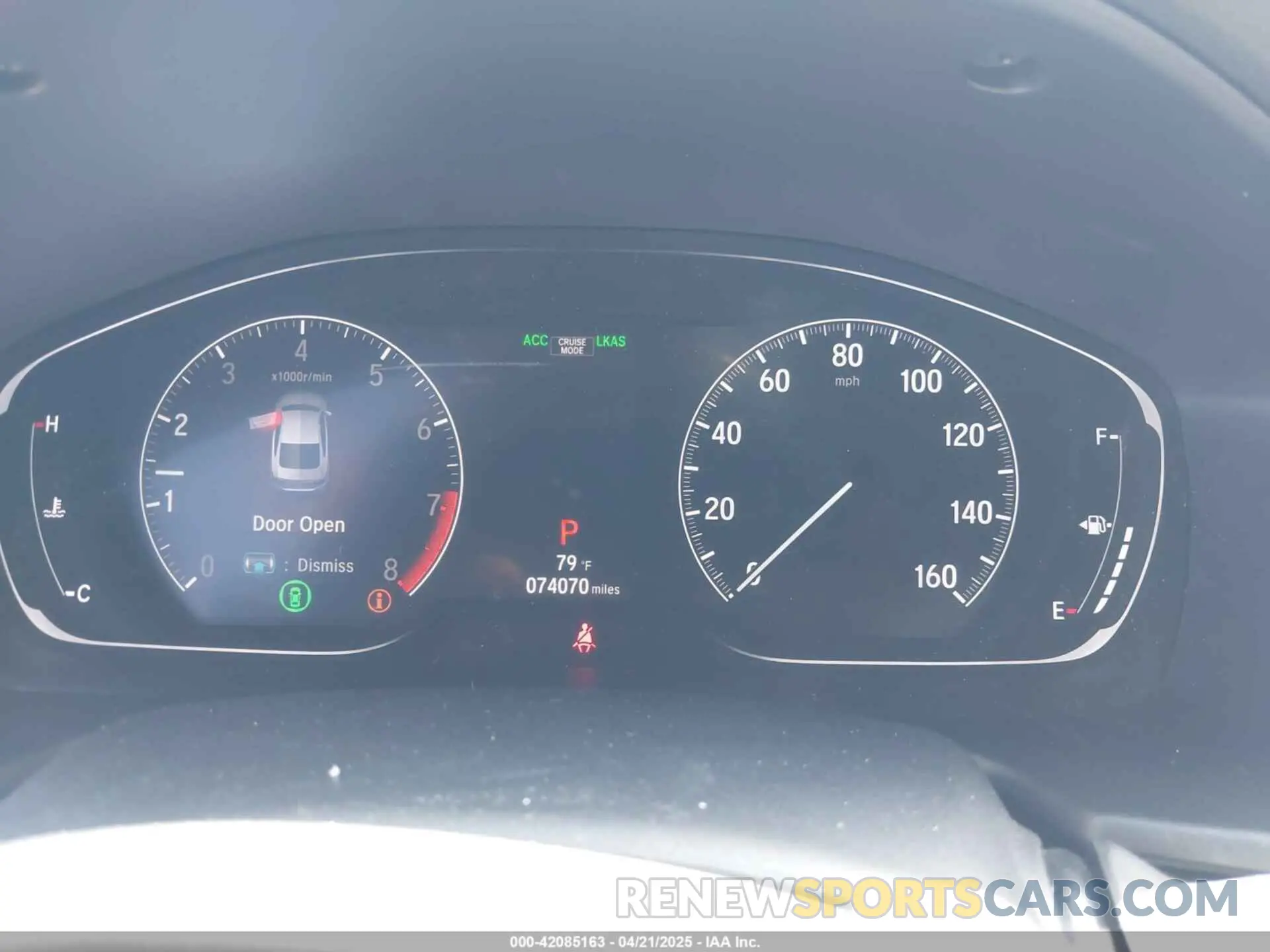 7 Photograph of a damaged car 1HGCV2F35KA025423 HONDA ACCORD 2019