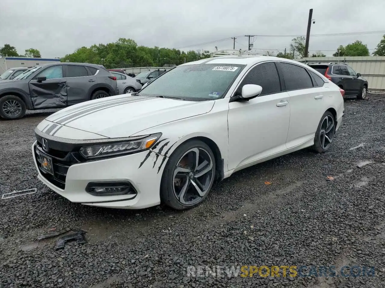 1 Photograph of a damaged car 1HGCV2F35KA036048 HONDA ACCORD 2019